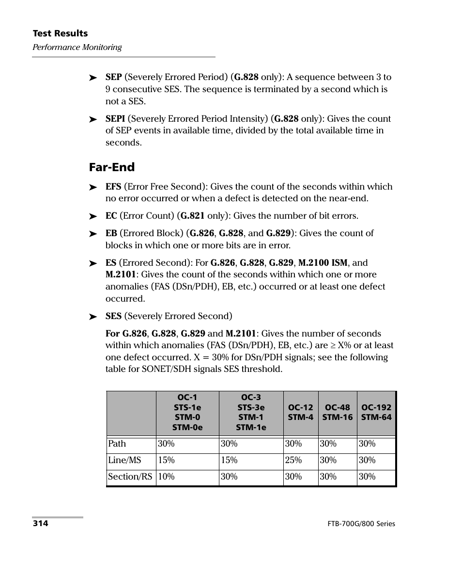 Far-end | EXFO FTB-800 Series for FTB-1 User Manual | Page 324 / 621
