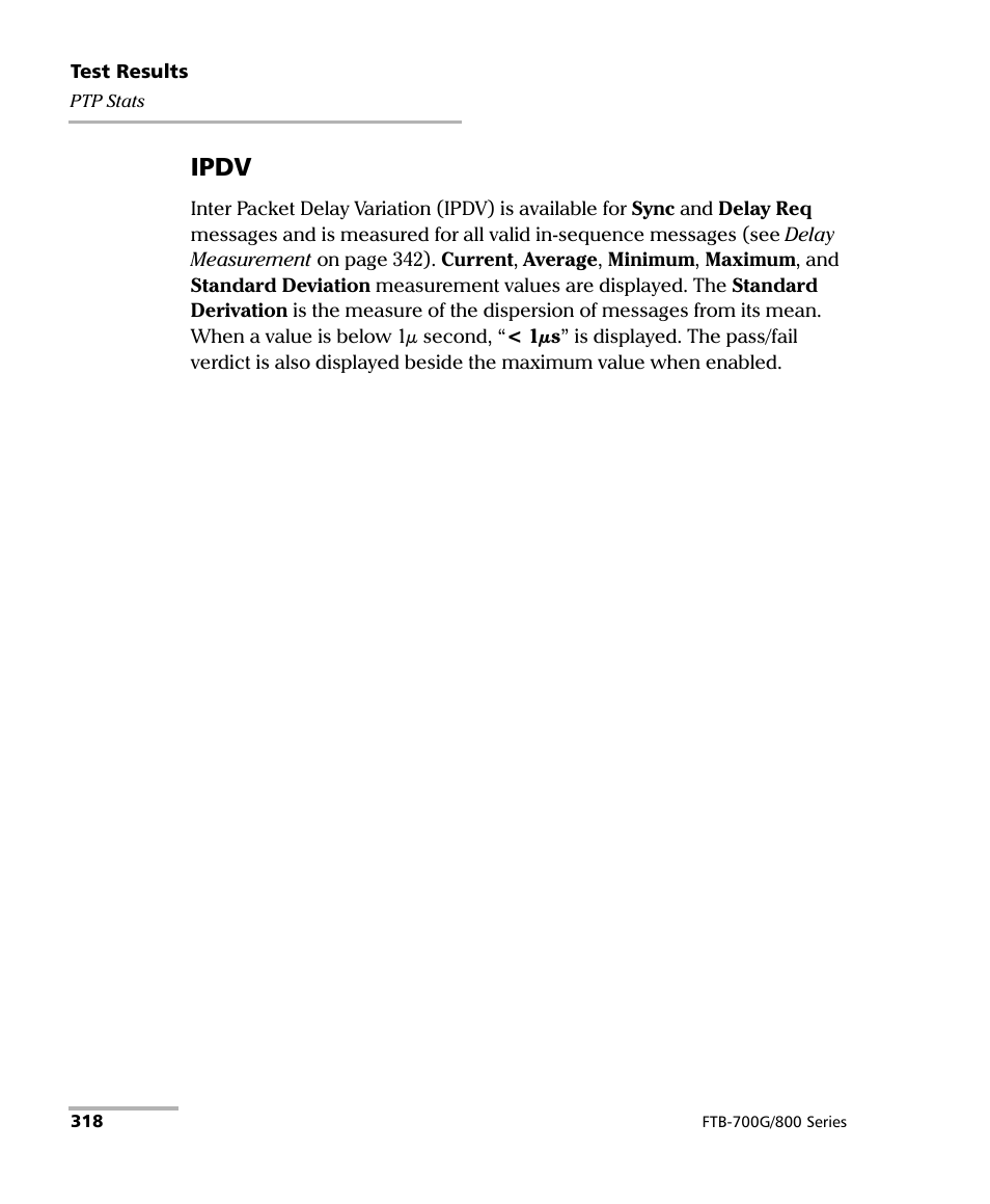 Ipdv | EXFO FTB-800 Series for FTB-1 User Manual | Page 328 / 621