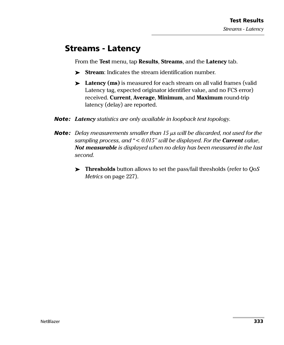 Streams - latency | EXFO FTB-800 Series for FTB-1 User Manual | Page 343 / 621