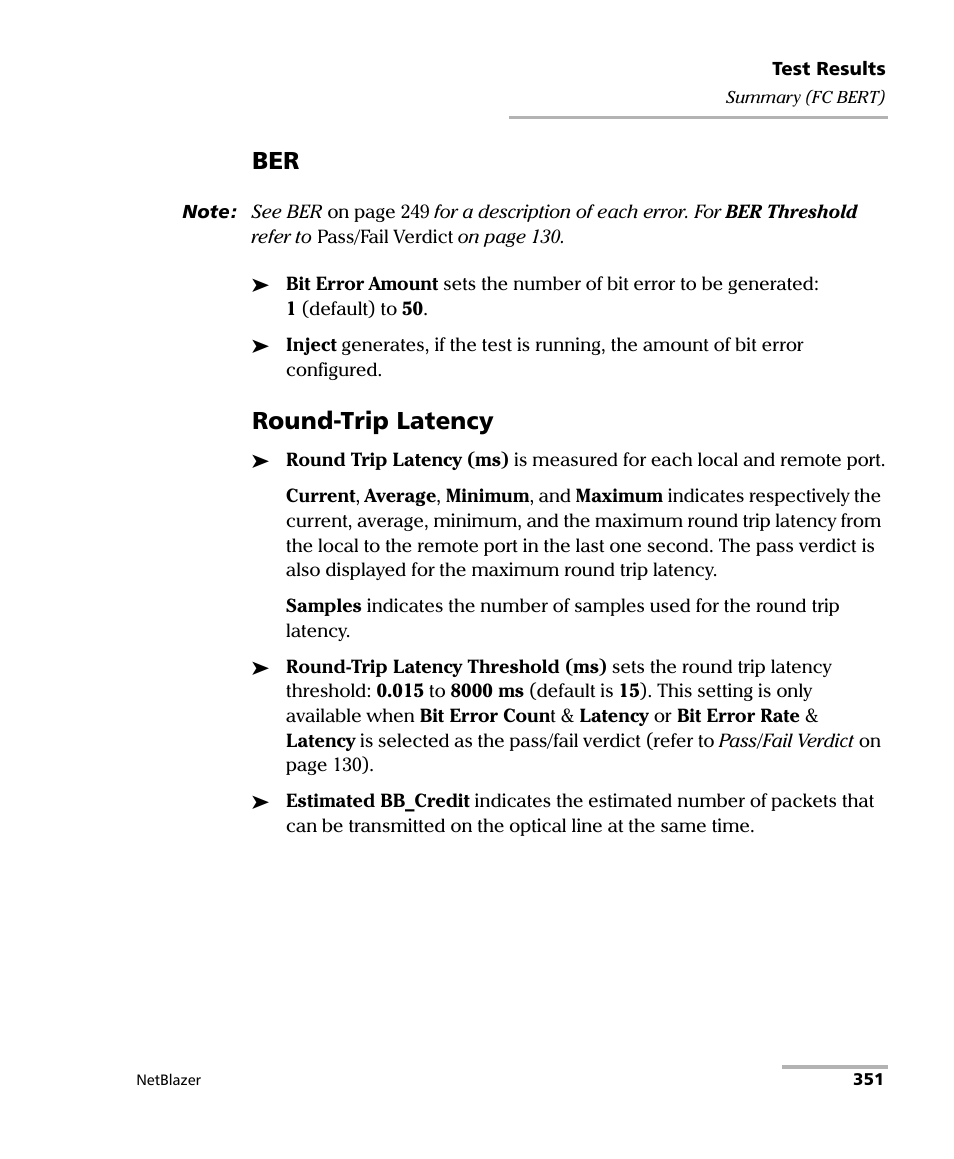 Round-trip latency | EXFO FTB-800 Series for FTB-1 User Manual | Page 361 / 621