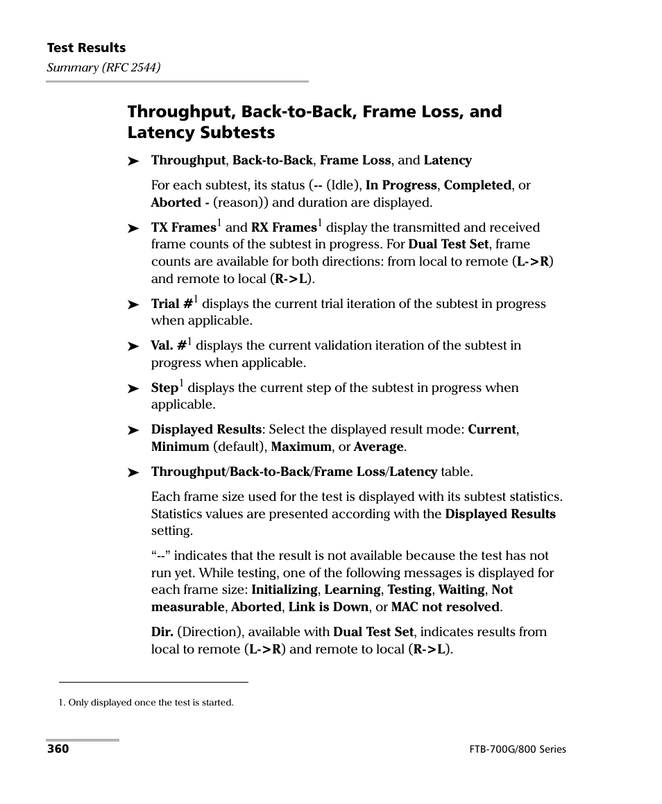 EXFO FTB-800 Series for FTB-1 User Manual | Page 370 / 621