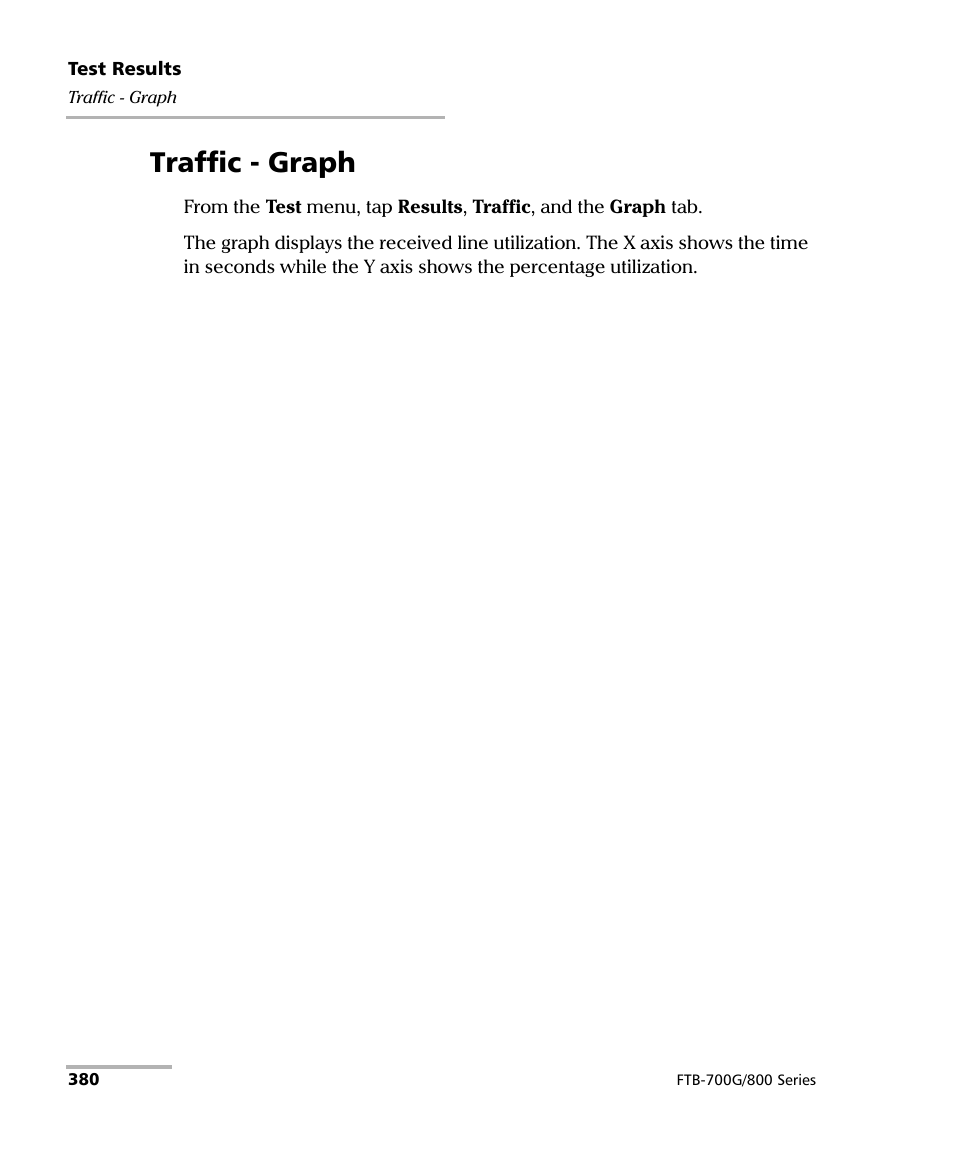 Traffic - graph | EXFO FTB-800 Series for FTB-1 User Manual | Page 390 / 621