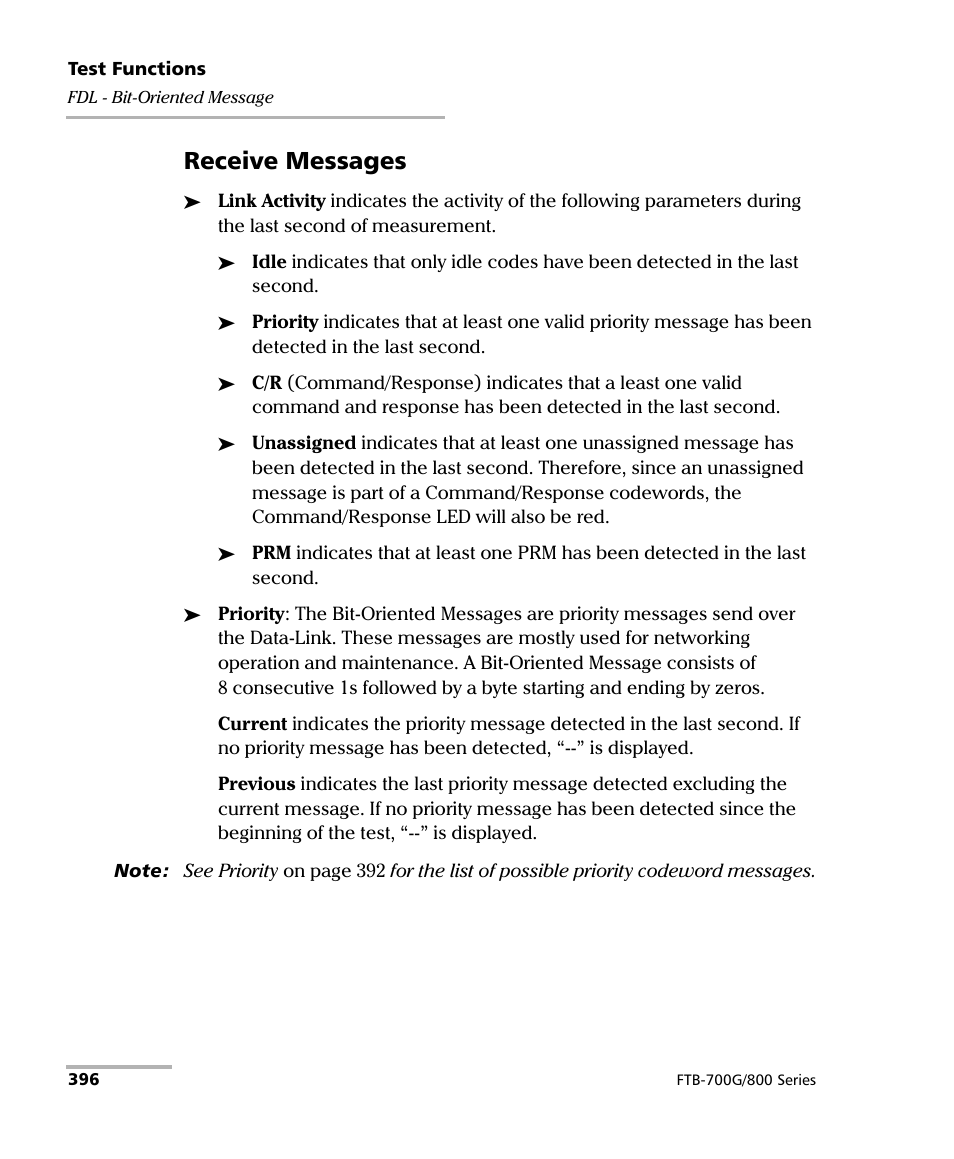 Receive messages | EXFO FTB-800 Series for FTB-1 User Manual | Page 406 / 621
