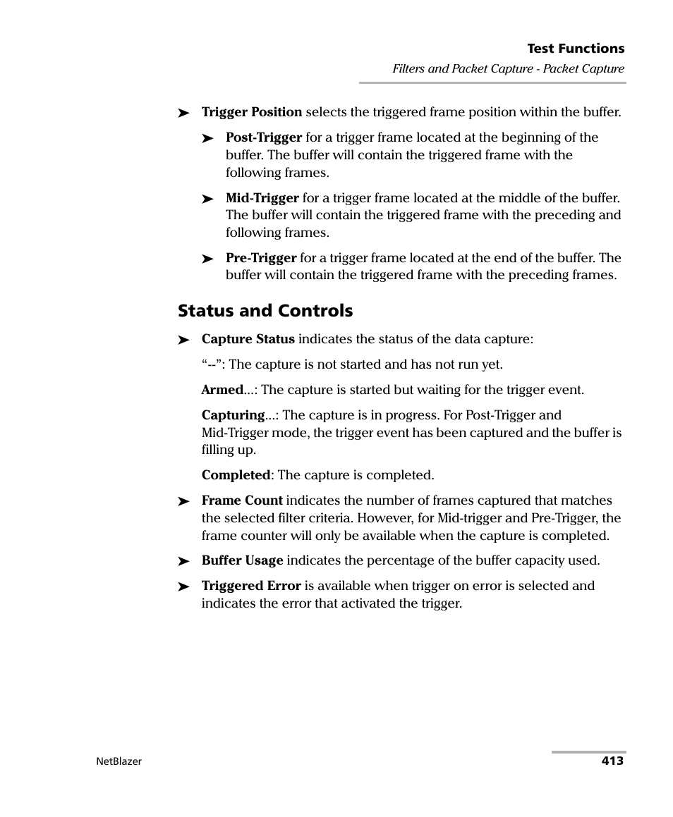 Status and controls | EXFO FTB-800 Series for FTB-1 User Manual | Page 423 / 621