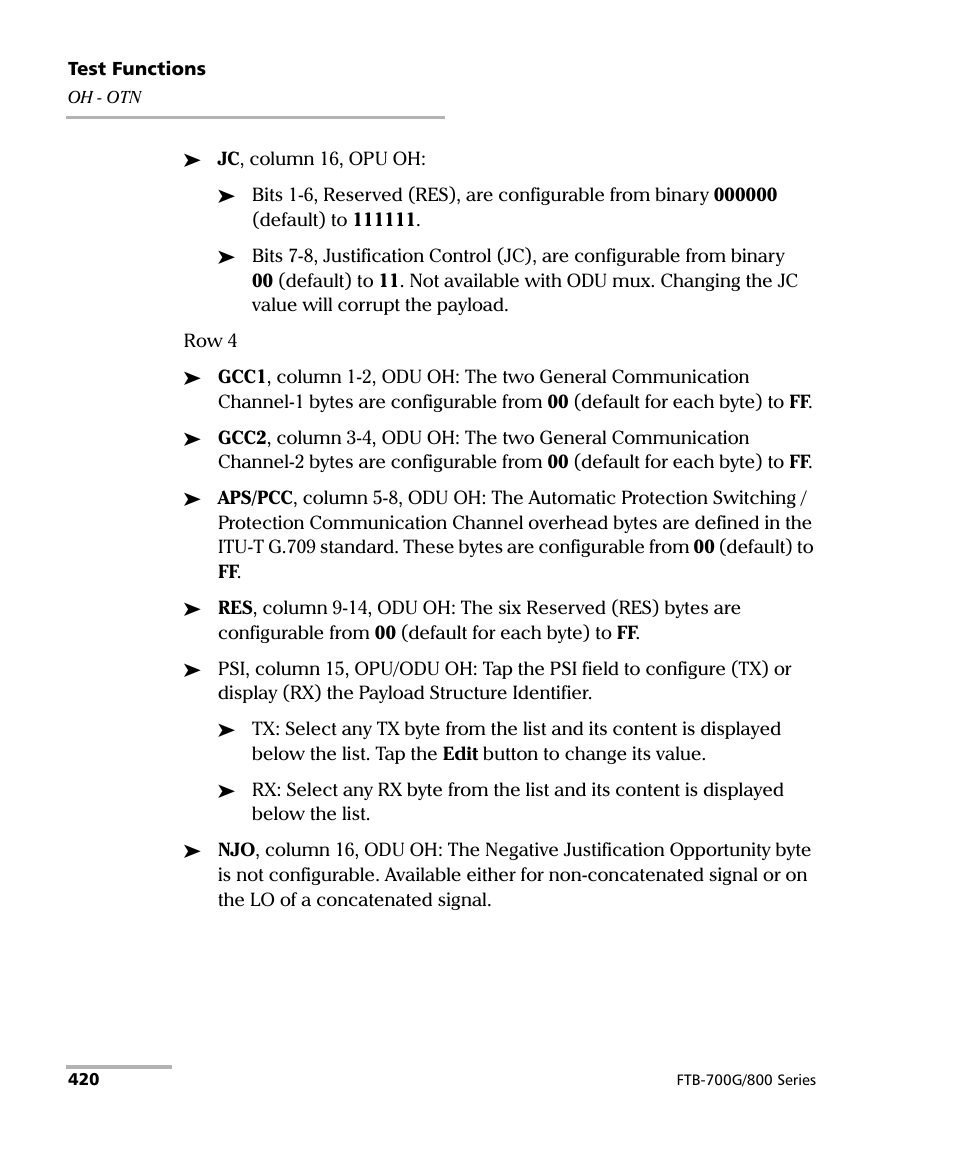 EXFO FTB-800 Series for FTB-1 User Manual | Page 430 / 621