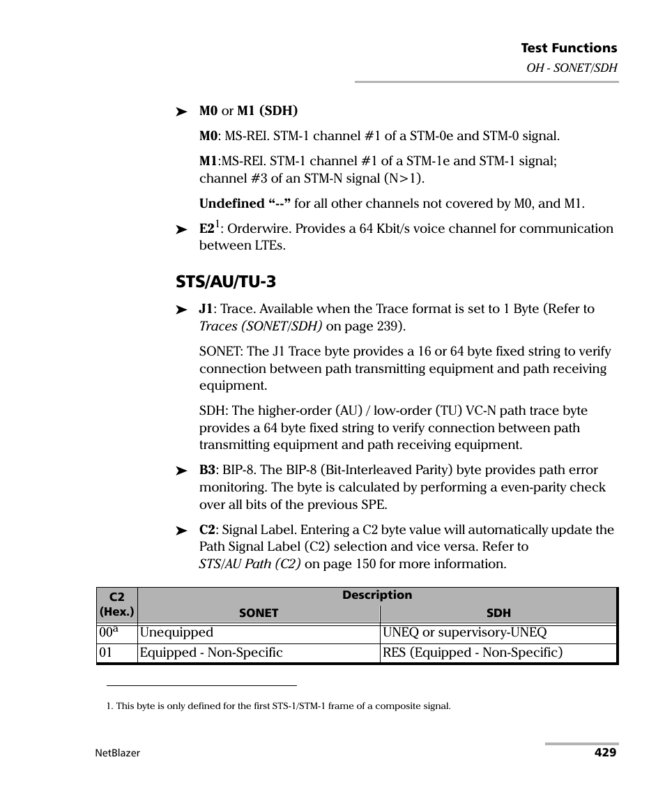 Sts/au/tu-3 | EXFO FTB-800 Series for FTB-1 User Manual | Page 439 / 621