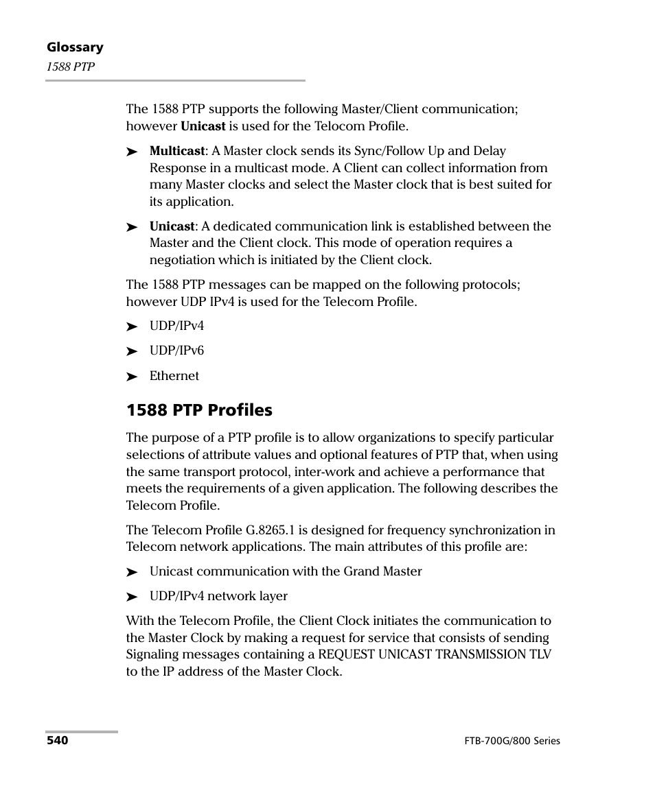 1588 ptp profiles | EXFO FTB-800 Series for FTB-1 User Manual | Page 550 / 621