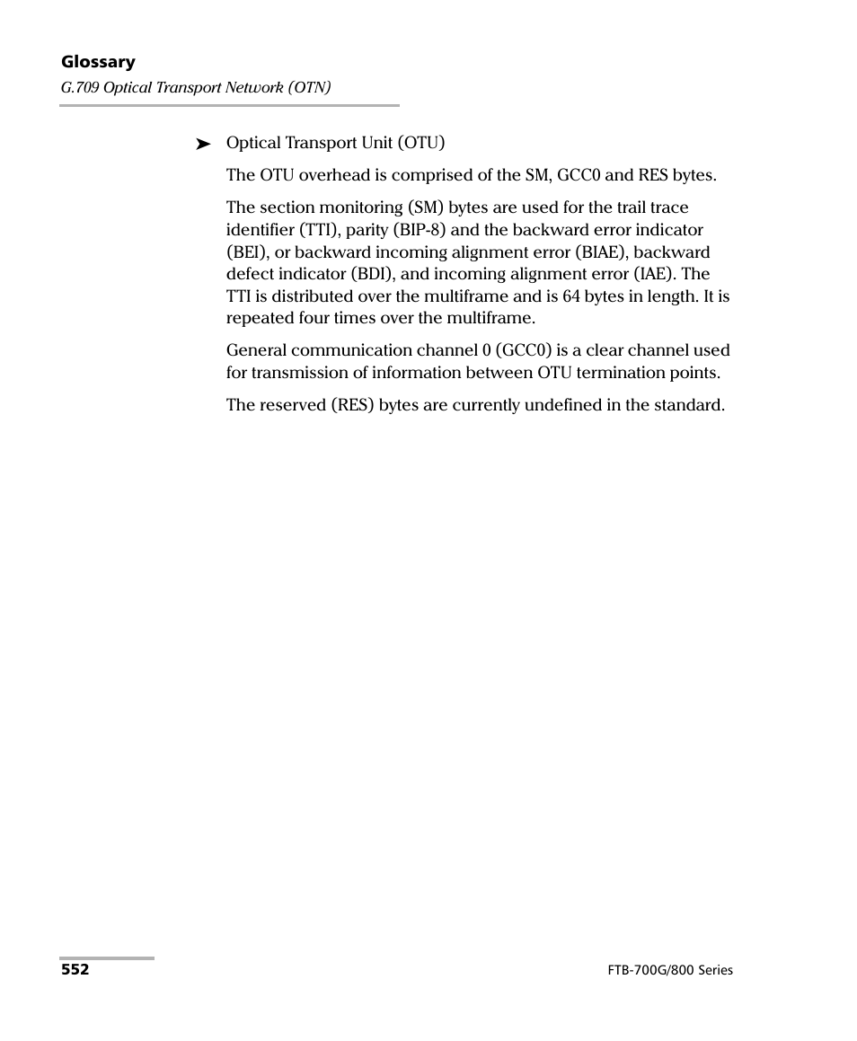 EXFO FTB-800 Series for FTB-1 User Manual | Page 562 / 621