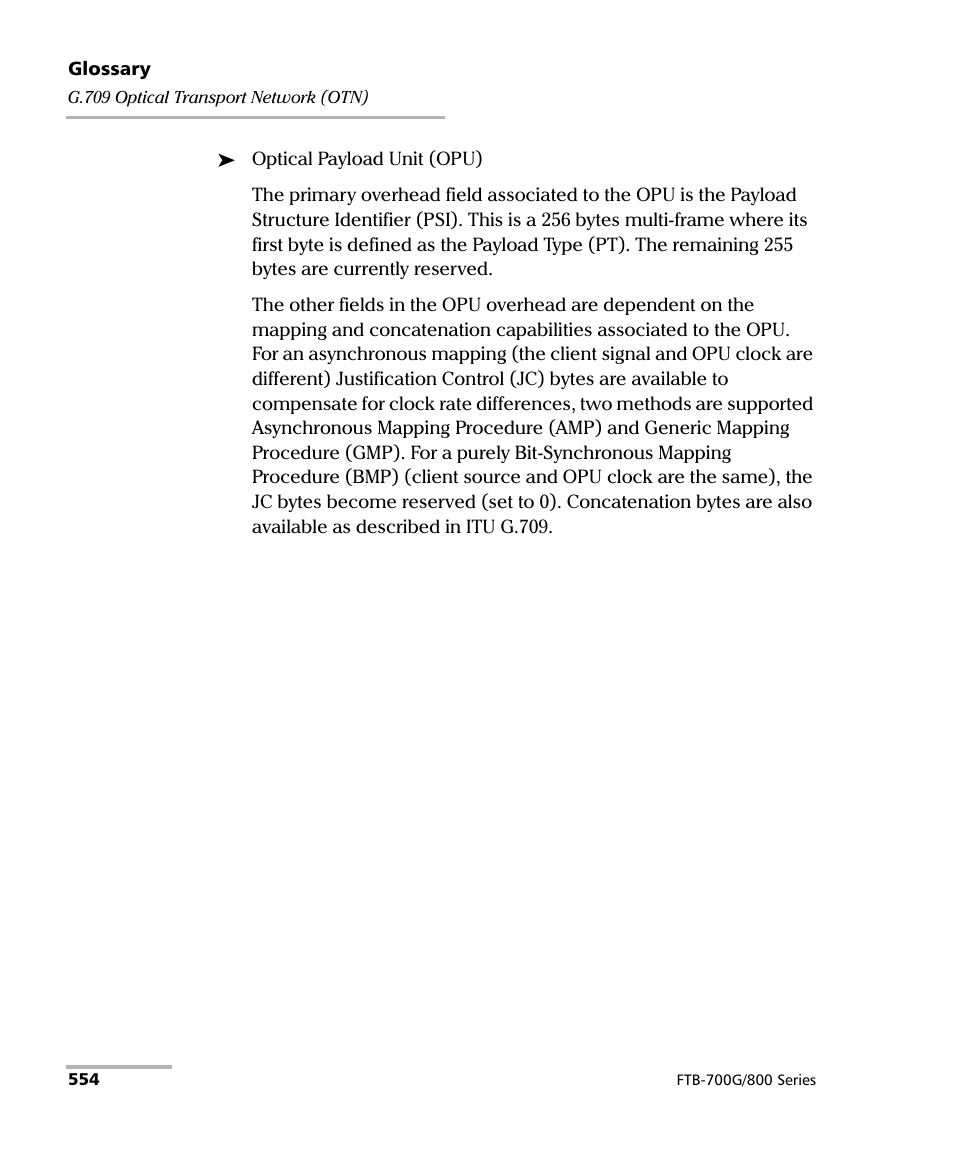 EXFO FTB-800 Series for FTB-1 User Manual | Page 564 / 621