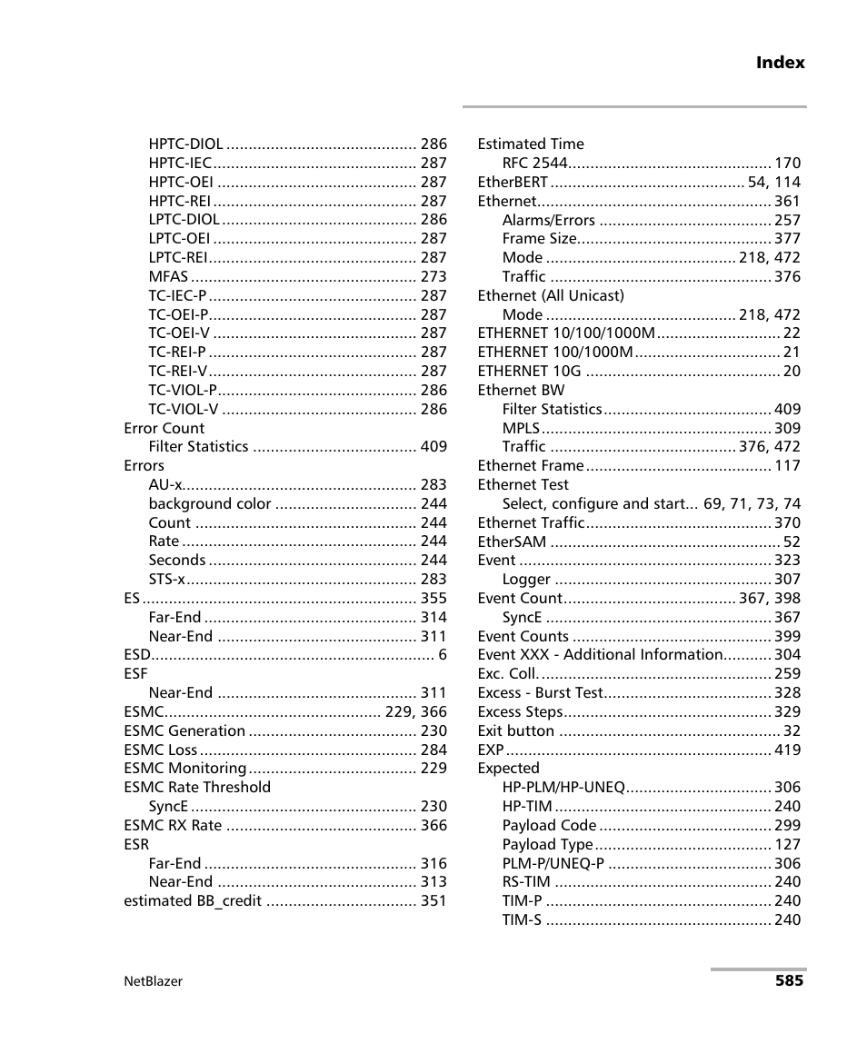 EXFO FTB-800 Series for FTB-1 User Manual | Page 595 / 621