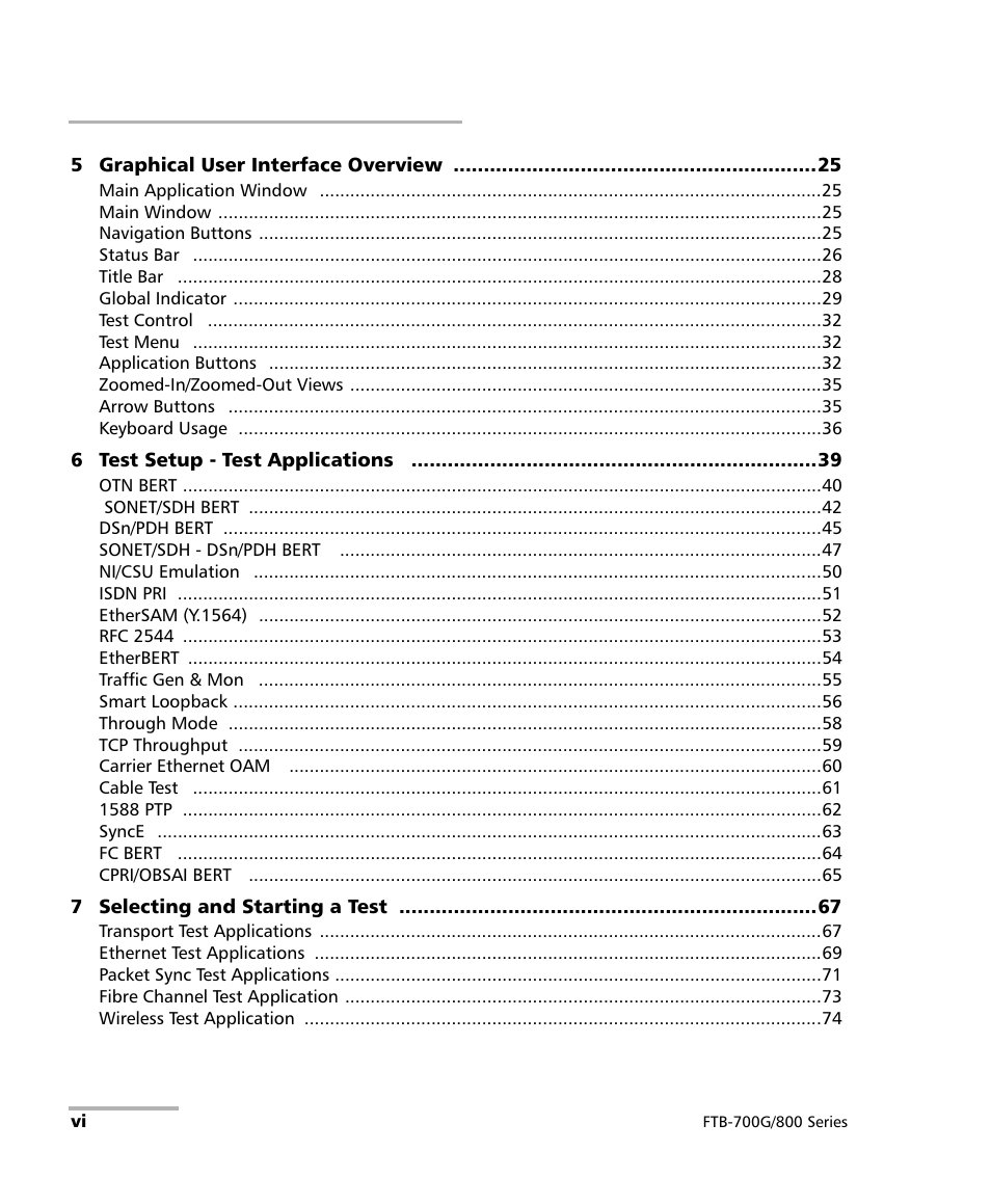 EXFO FTB-800 Series for FTB-1 User Manual | Page 6 / 621