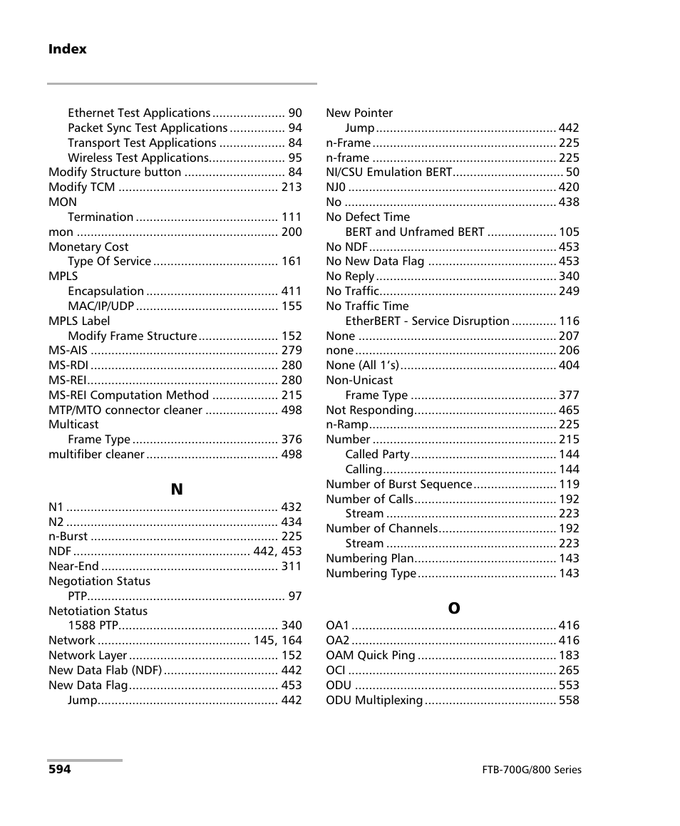 EXFO FTB-800 Series for FTB-1 User Manual | Page 604 / 621