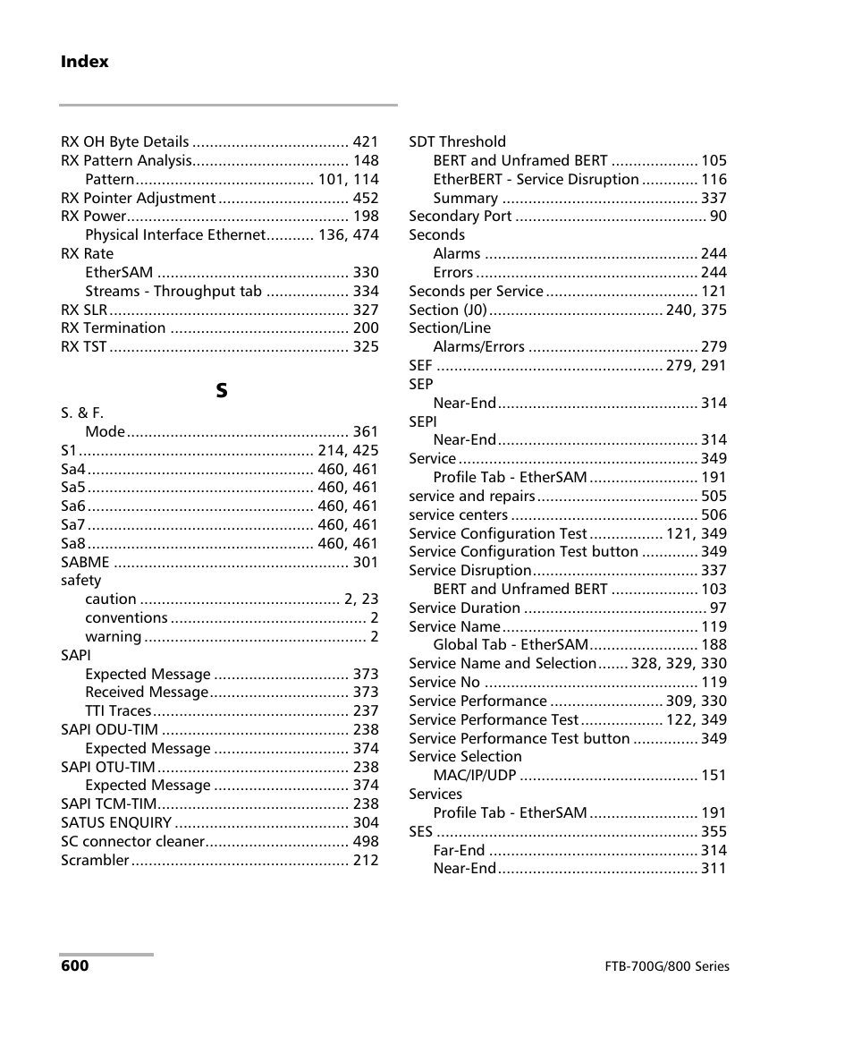 EXFO FTB-800 Series for FTB-1 User Manual | Page 610 / 621