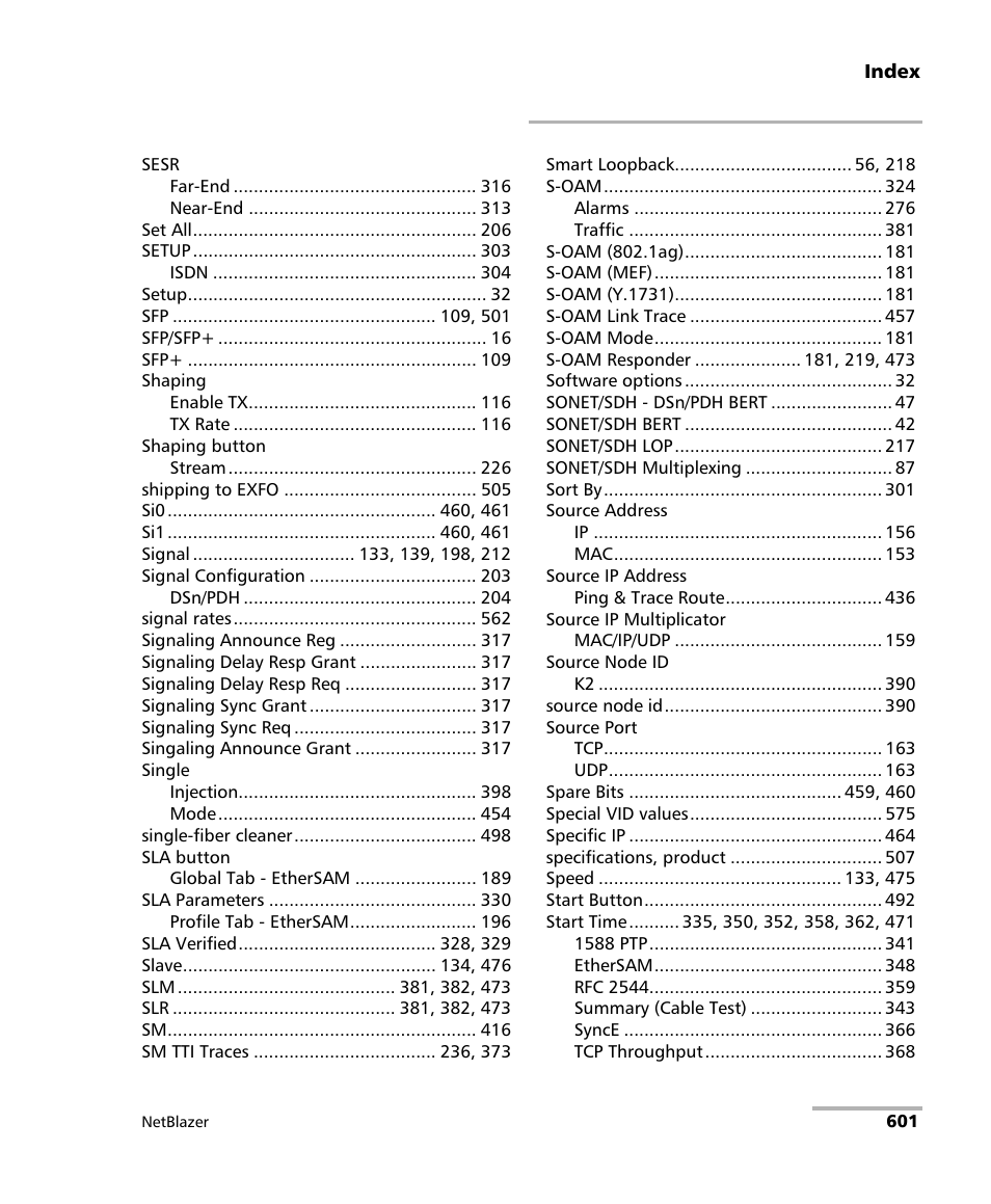 EXFO FTB-800 Series for FTB-1 User Manual | Page 611 / 621