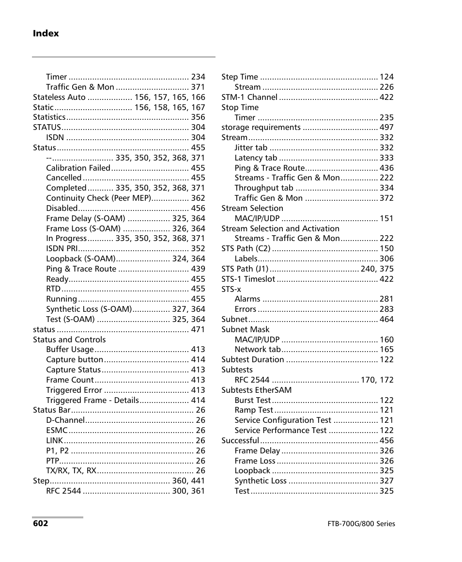 EXFO FTB-800 Series for FTB-1 User Manual | Page 612 / 621