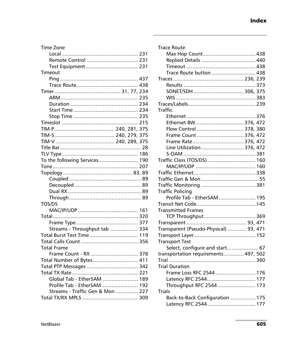 EXFO FTB-800 Series for FTB-1 User Manual | Page 615 / 621