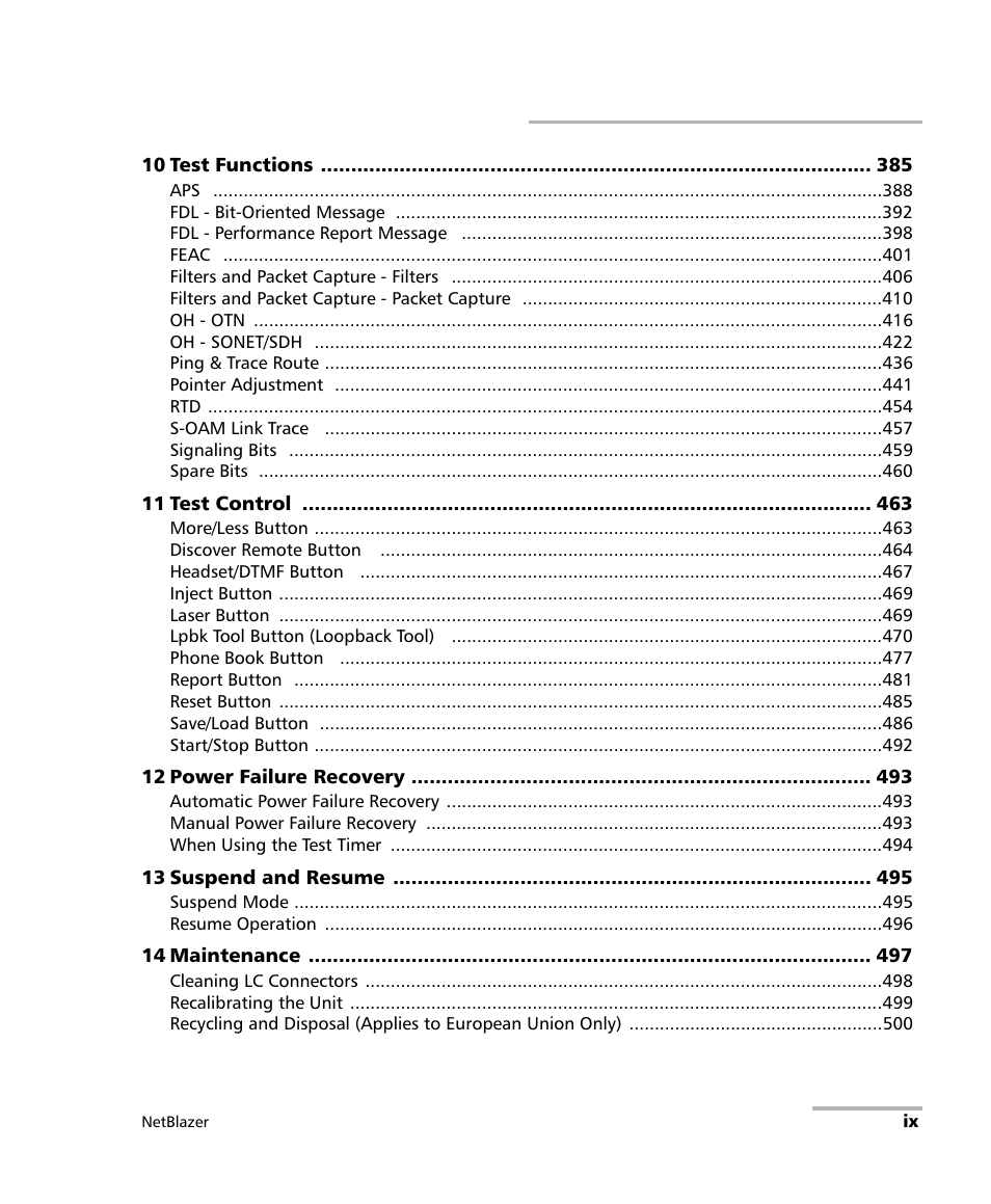 EXFO FTB-800 Series for FTB-1 User Manual | Page 9 / 621