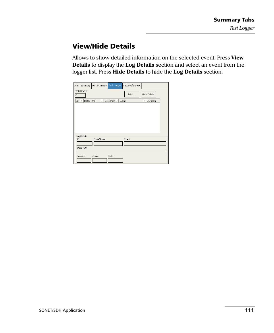 View/hide details | EXFO FTB-8100 Series Transport Blazer for FTB-200 User Manual | Page 123 / 518