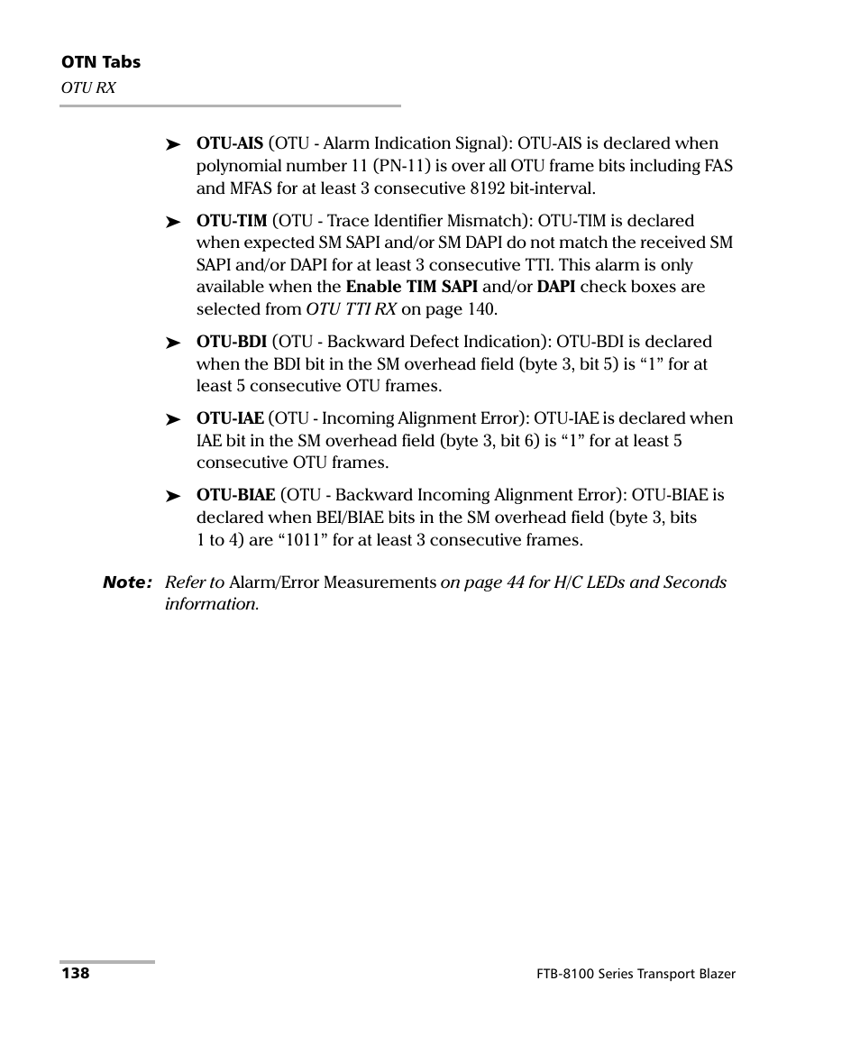 EXFO FTB-8100 Series Transport Blazer for FTB-200 User Manual | Page 150 / 518