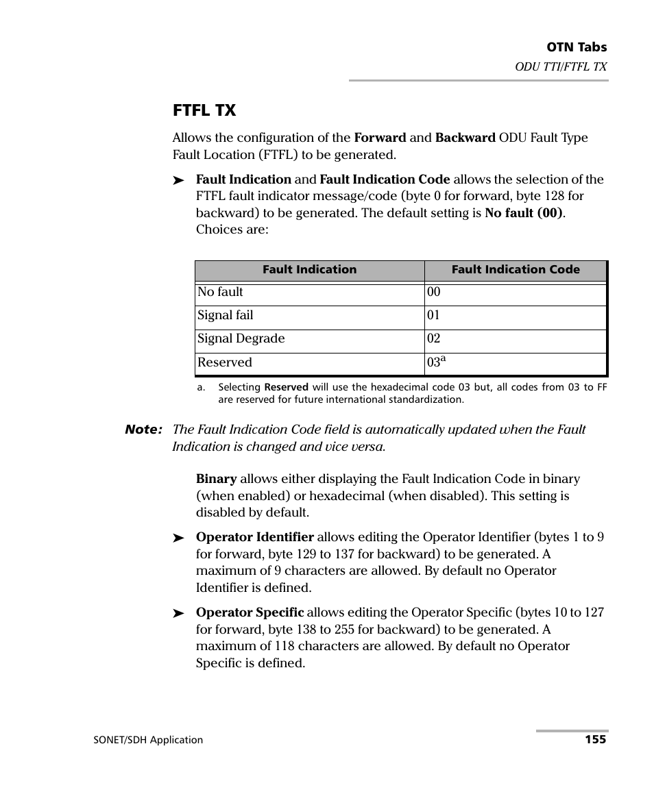 Ftfl tx | EXFO FTB-8100 Series Transport Blazer for FTB-200 User Manual | Page 167 / 518
