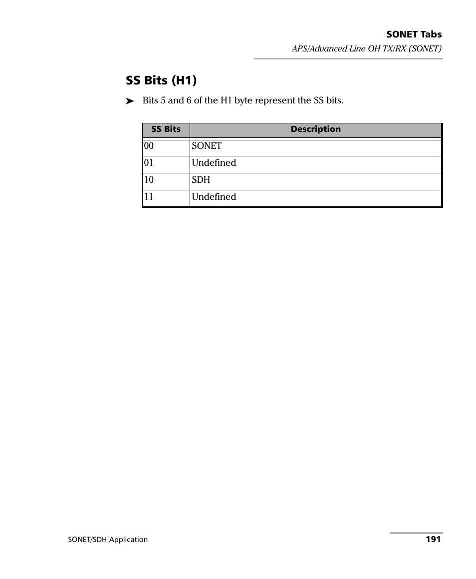 Ss bits (h1) | EXFO FTB-8100 Series Transport Blazer for FTB-200 User Manual | Page 203 / 518