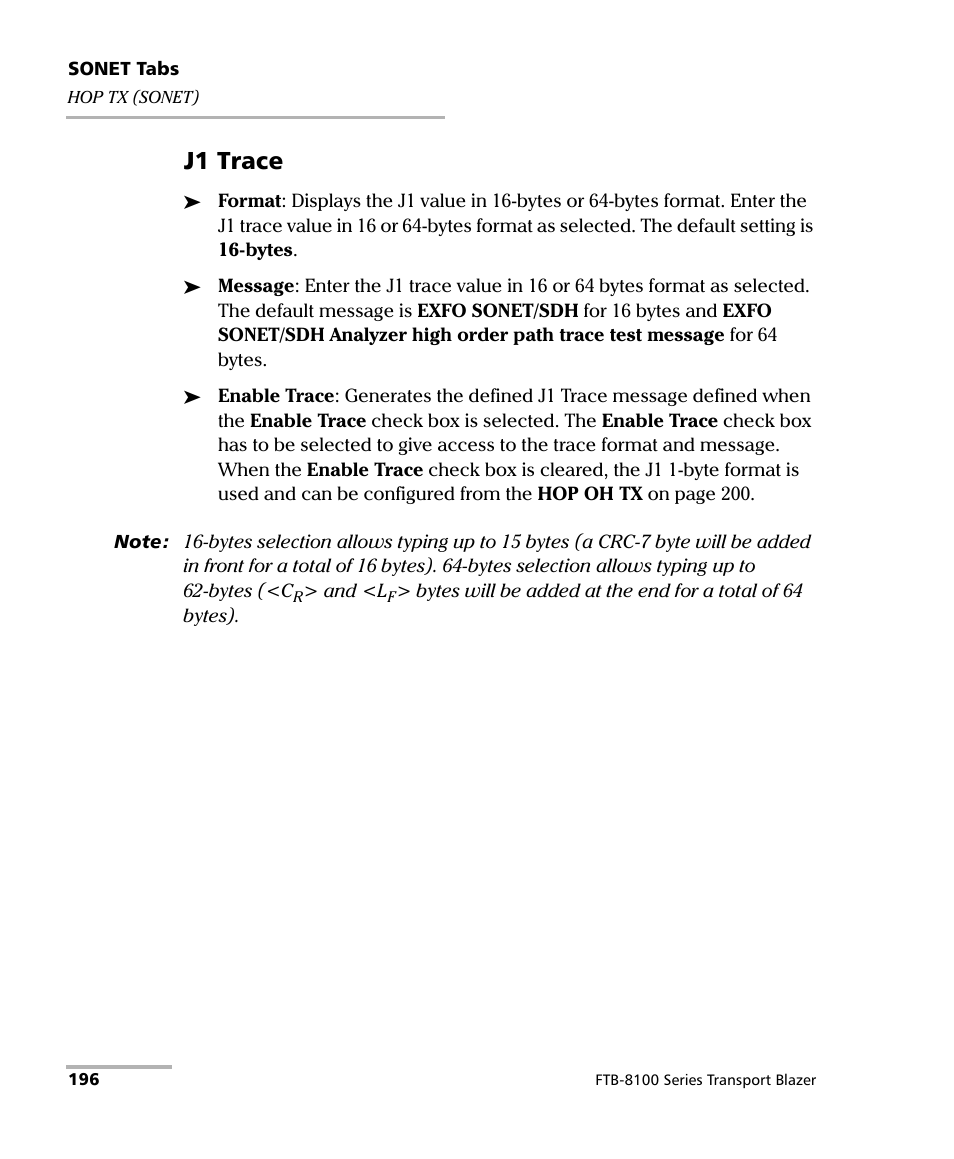 J1 trace | EXFO FTB-8100 Series Transport Blazer for FTB-200 User Manual | Page 208 / 518