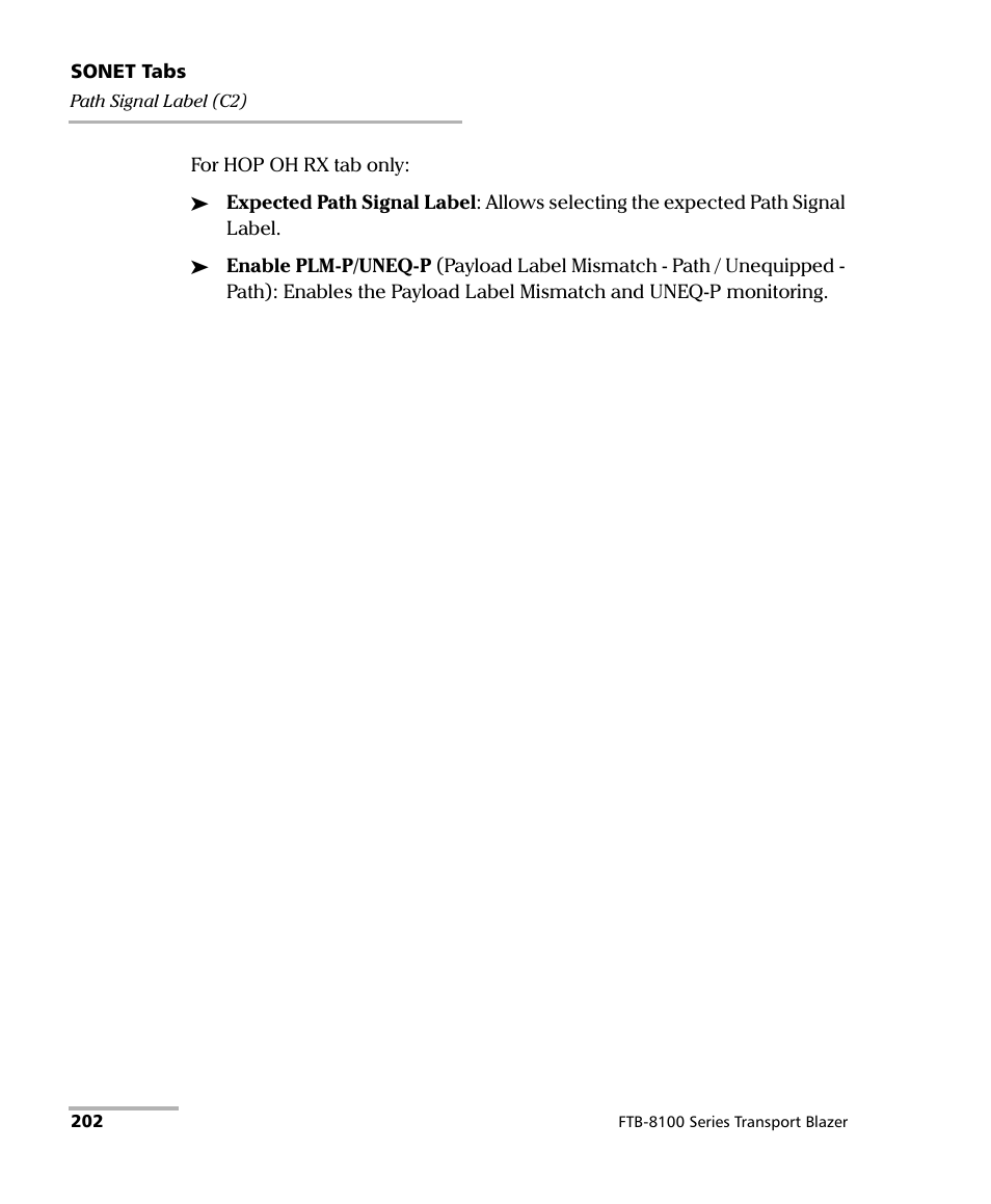 EXFO FTB-8100 Series Transport Blazer for FTB-200 User Manual | Page 214 / 518