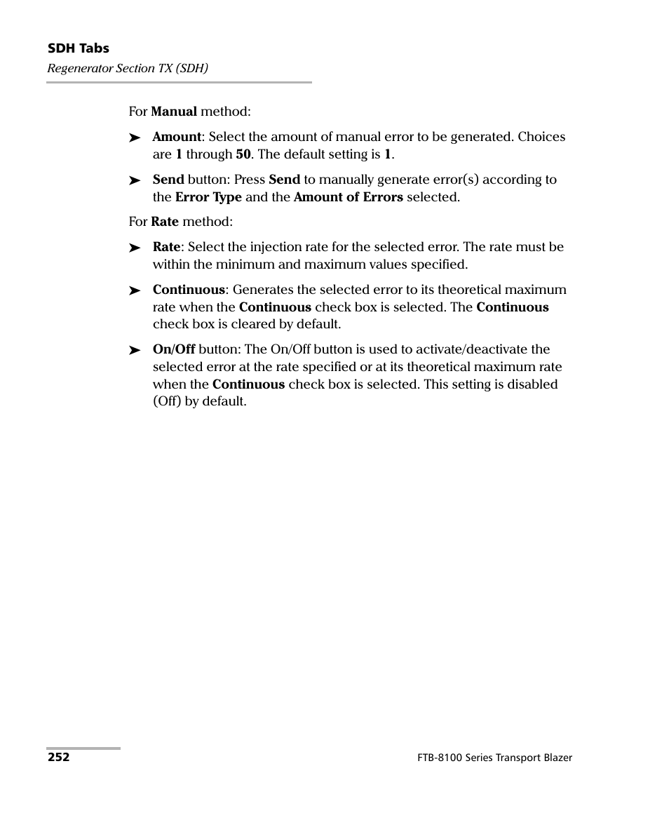 EXFO FTB-8100 Series Transport Blazer for FTB-200 User Manual | Page 264 / 518