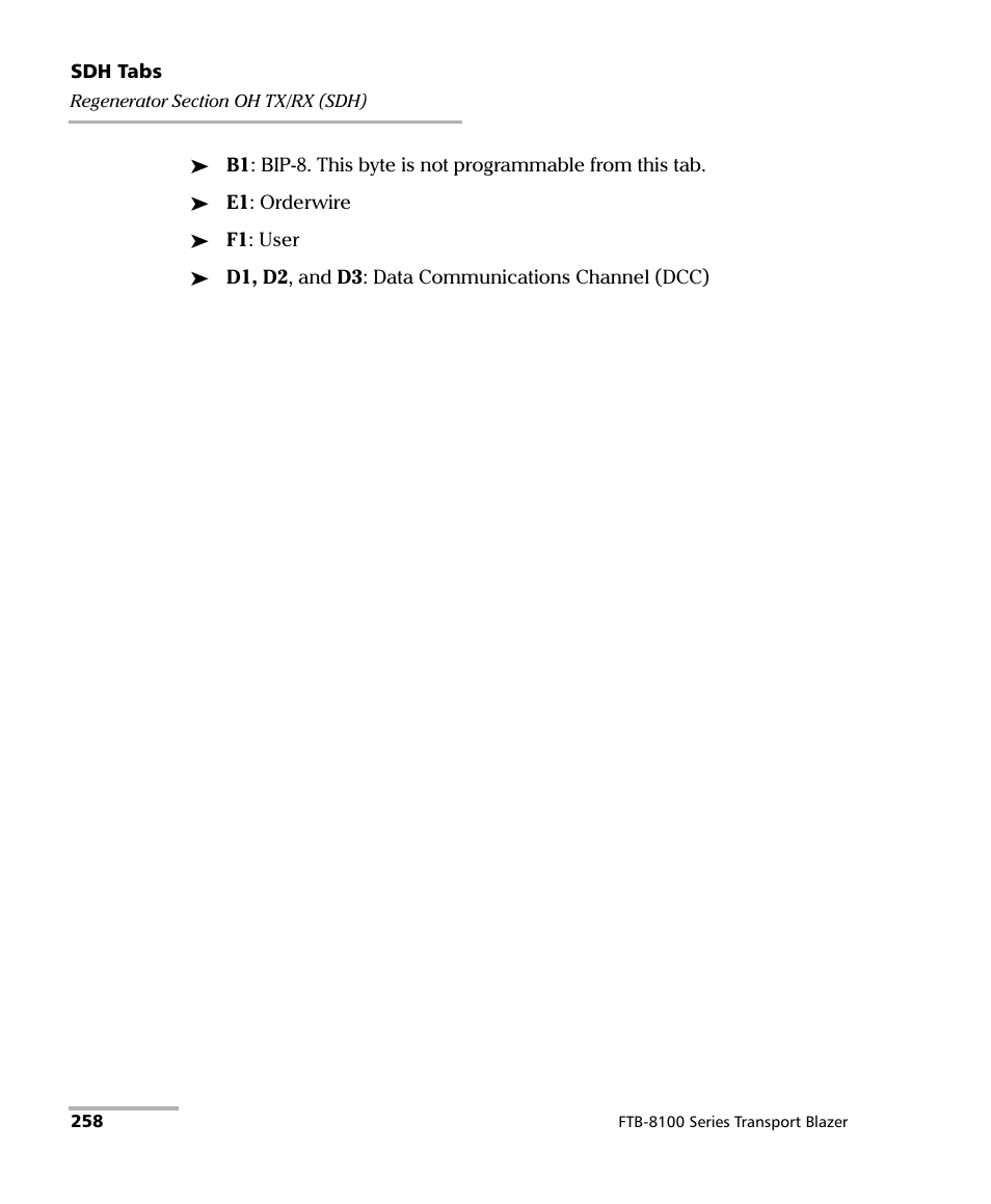 EXFO FTB-8100 Series Transport Blazer for FTB-200 User Manual | Page 270 / 518