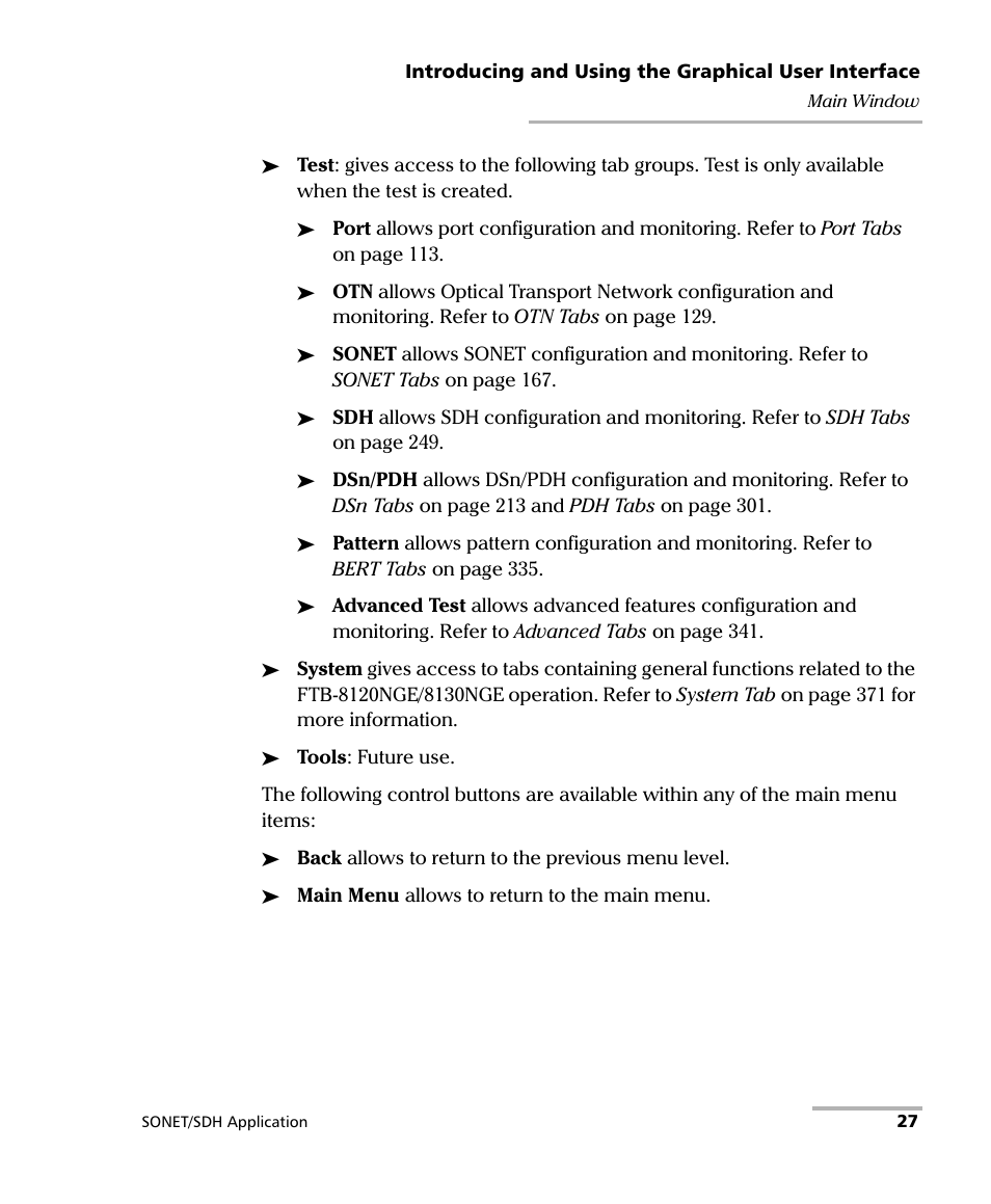 EXFO FTB-8100 Series Transport Blazer for FTB-200 User Manual | Page 39 / 518