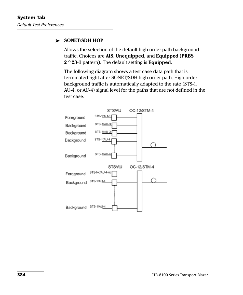 EXFO FTB-8100 Series Transport Blazer for FTB-200 User Manual | Page 396 / 518