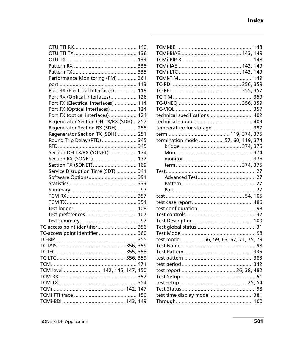 EXFO FTB-8100 Series Transport Blazer for FTB-200 User Manual | Page 513 / 518