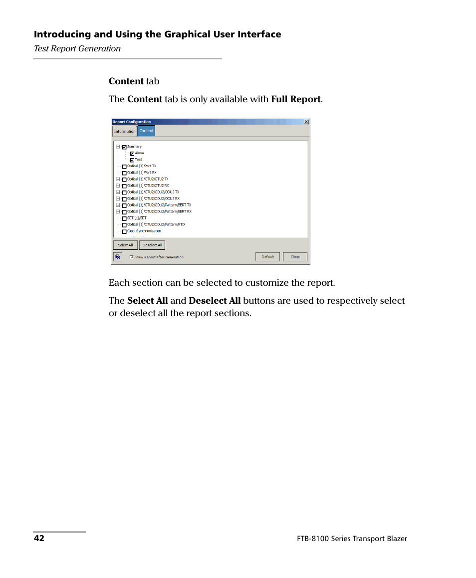 EXFO FTB-8100 Series Transport Blazer for FTB-200 User Manual | Page 54 / 518