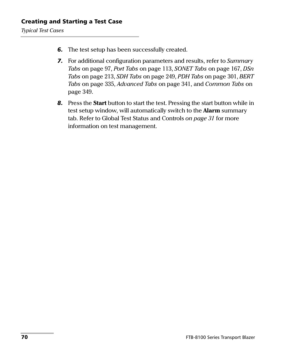 EXFO FTB-8100 Series Transport Blazer for FTB-200 User Manual | Page 82 / 518