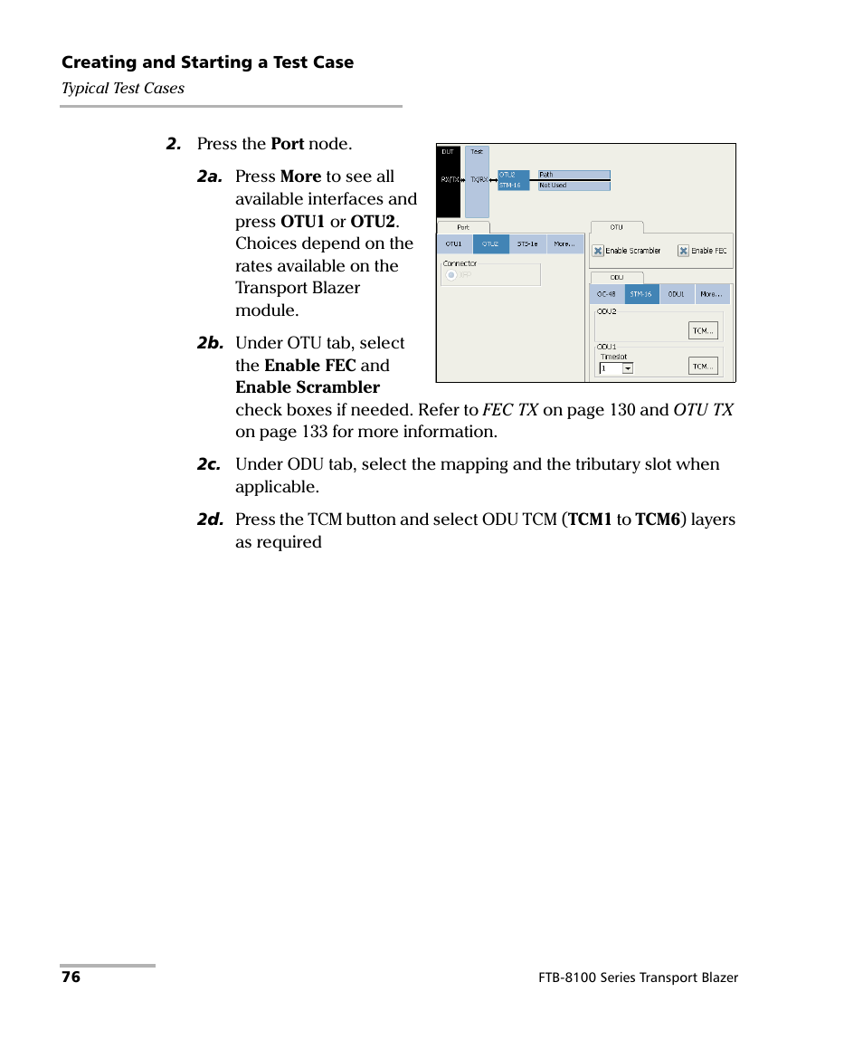 EXFO FTB-8100 Series Transport Blazer for FTB-200 User Manual | Page 88 / 518