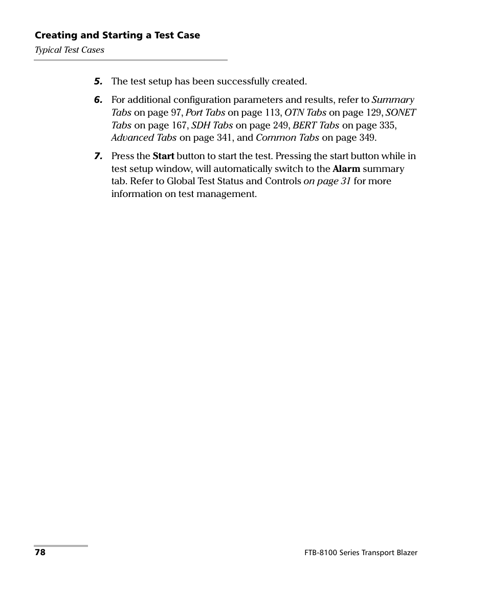EXFO FTB-8100 Series Transport Blazer for FTB-200 User Manual | Page 90 / 518