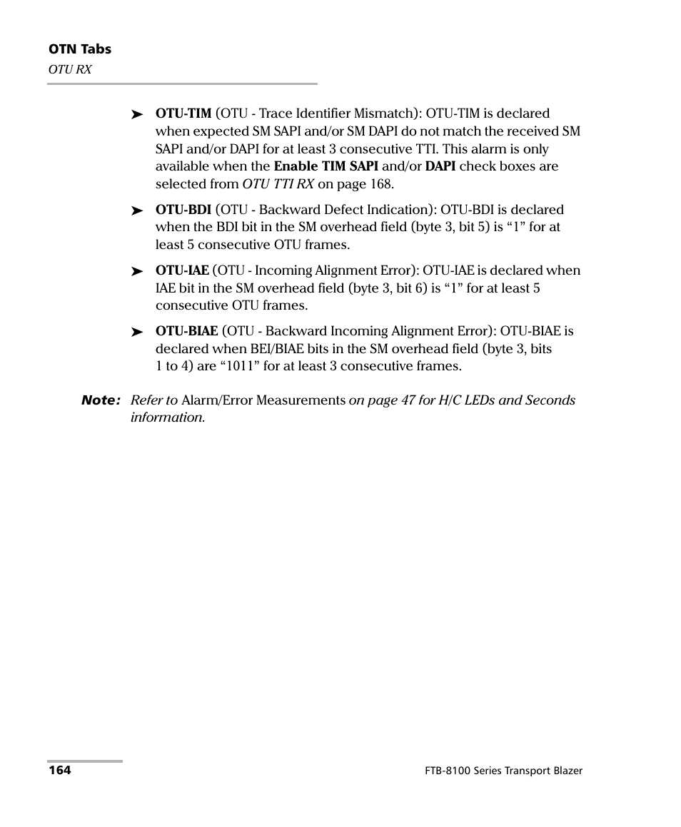 EXFO FTB-8100 Series Transport Blazer for FTB-500 User Manual | Page 178 / 719