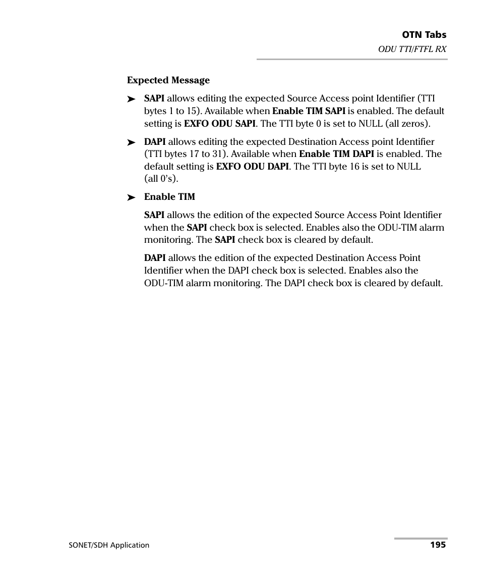 EXFO FTB-8100 Series Transport Blazer for FTB-500 User Manual | Page 209 / 719