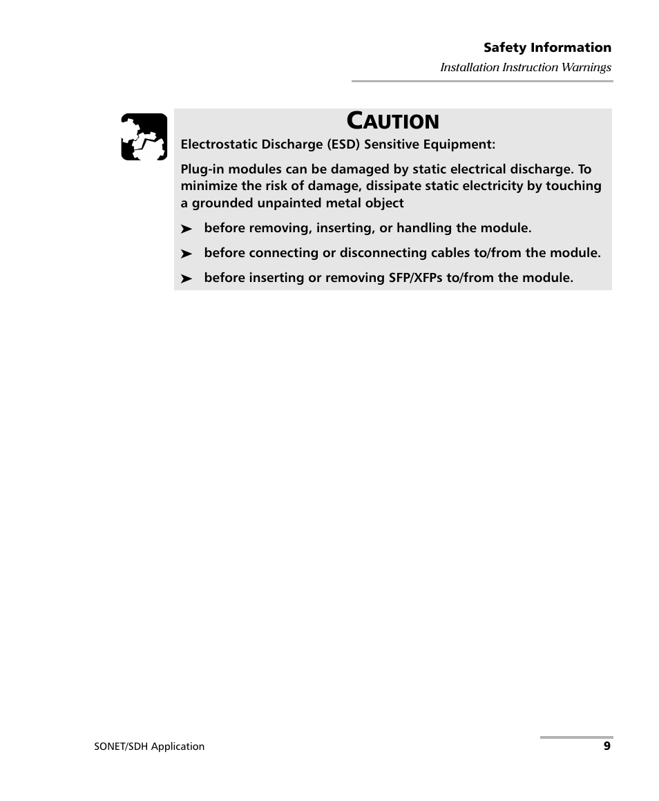 Aution | EXFO FTB-8100 Series Transport Blazer for FTB-500 User Manual | Page 23 / 719