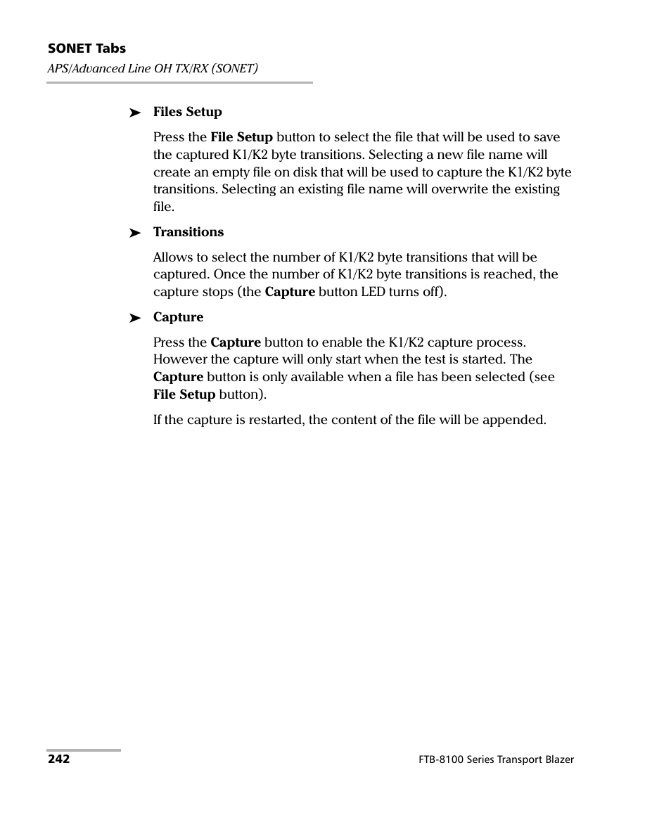 EXFO FTB-8100 Series Transport Blazer for FTB-500 User Manual | Page 256 / 719