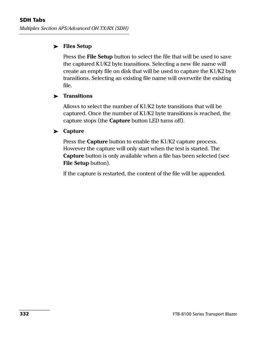 EXFO FTB-8100 Series Transport Blazer for FTB-500 User Manual | Page 346 / 719