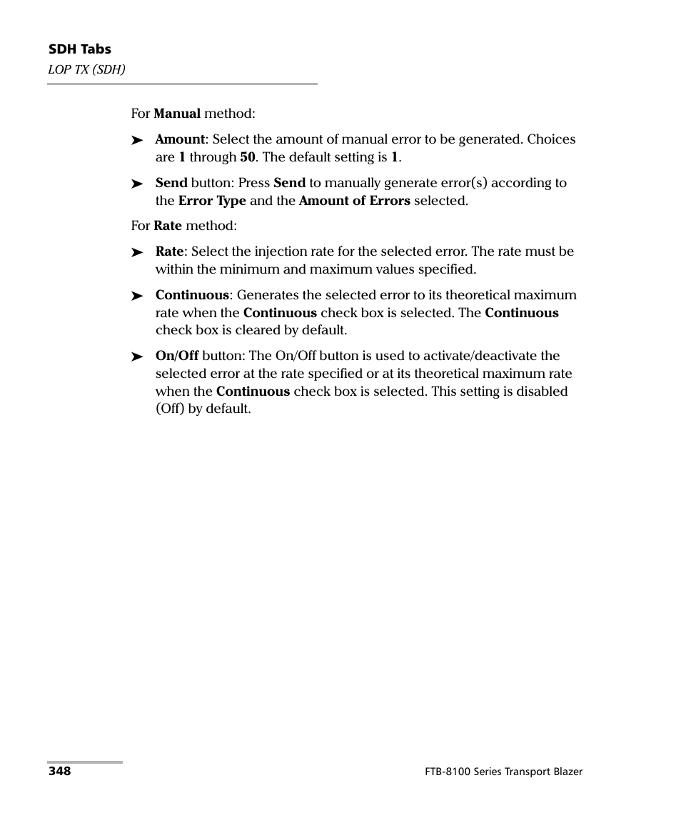 EXFO FTB-8100 Series Transport Blazer for FTB-500 User Manual | Page 362 / 719