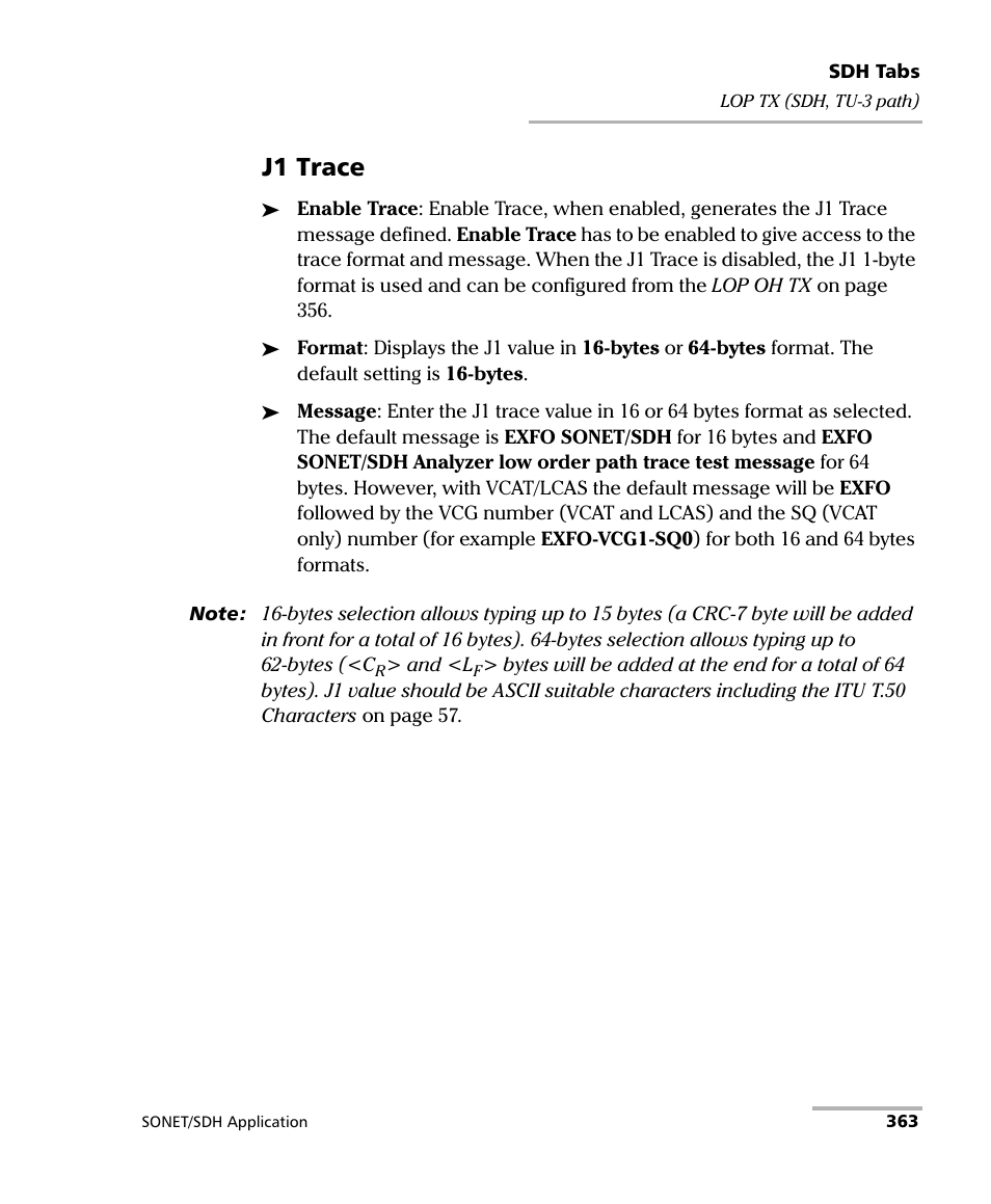 J1 trace | EXFO FTB-8100 Series Transport Blazer for FTB-500 User Manual | Page 377 / 719
