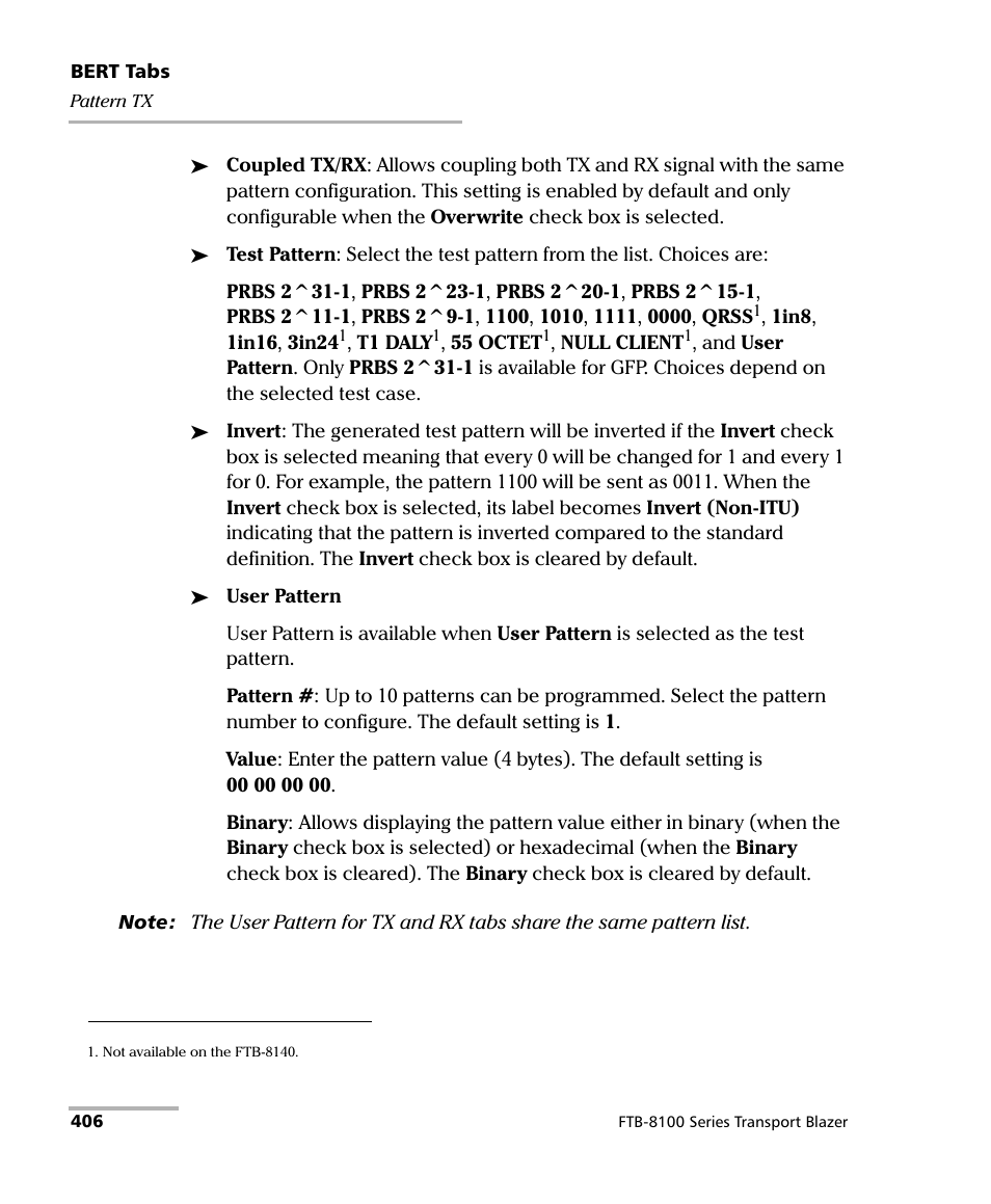 EXFO FTB-8100 Series Transport Blazer for FTB-500 User Manual | Page 420 / 719