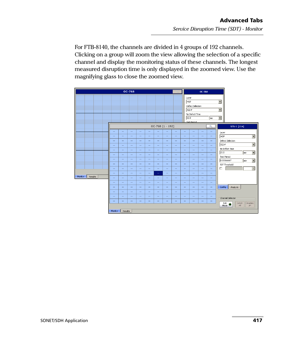 EXFO FTB-8100 Series Transport Blazer for FTB-500 User Manual | Page 431 / 719