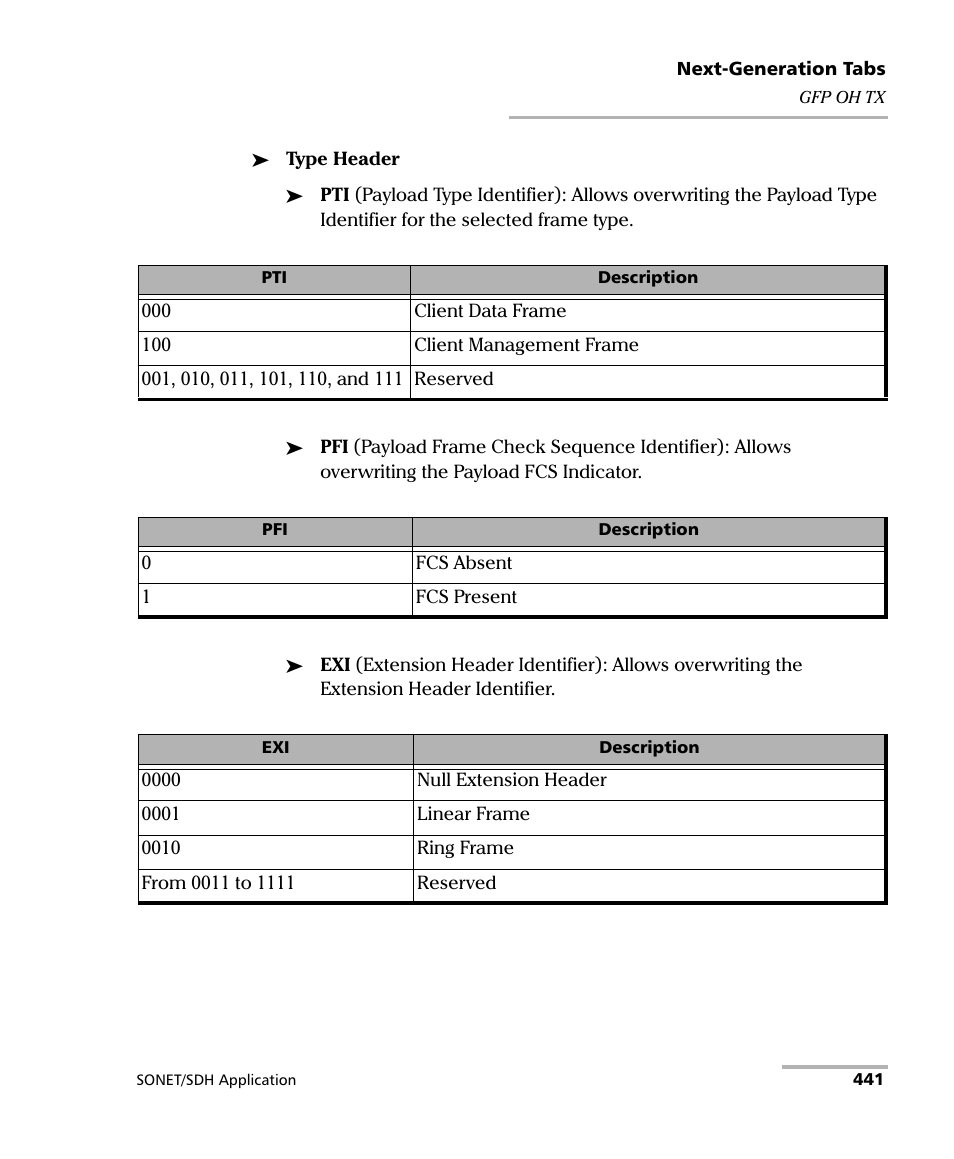 EXFO FTB-8100 Series Transport Blazer for FTB-500 User Manual | Page 455 / 719