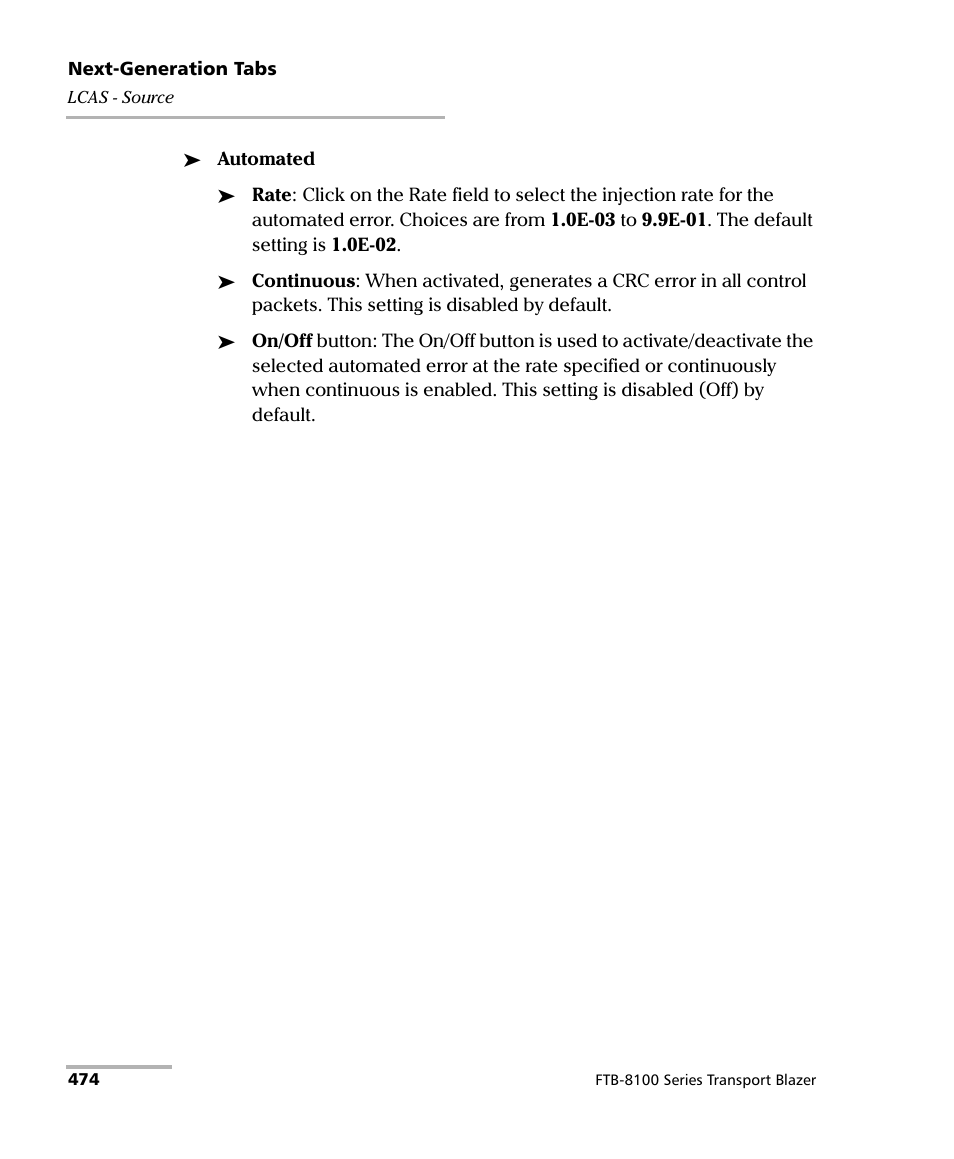 EXFO FTB-8100 Series Transport Blazer for FTB-500 User Manual | Page 488 / 719