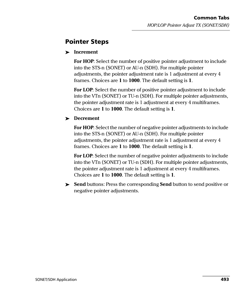 Pointer steps | EXFO FTB-8100 Series Transport Blazer for FTB-500 User Manual | Page 507 / 719