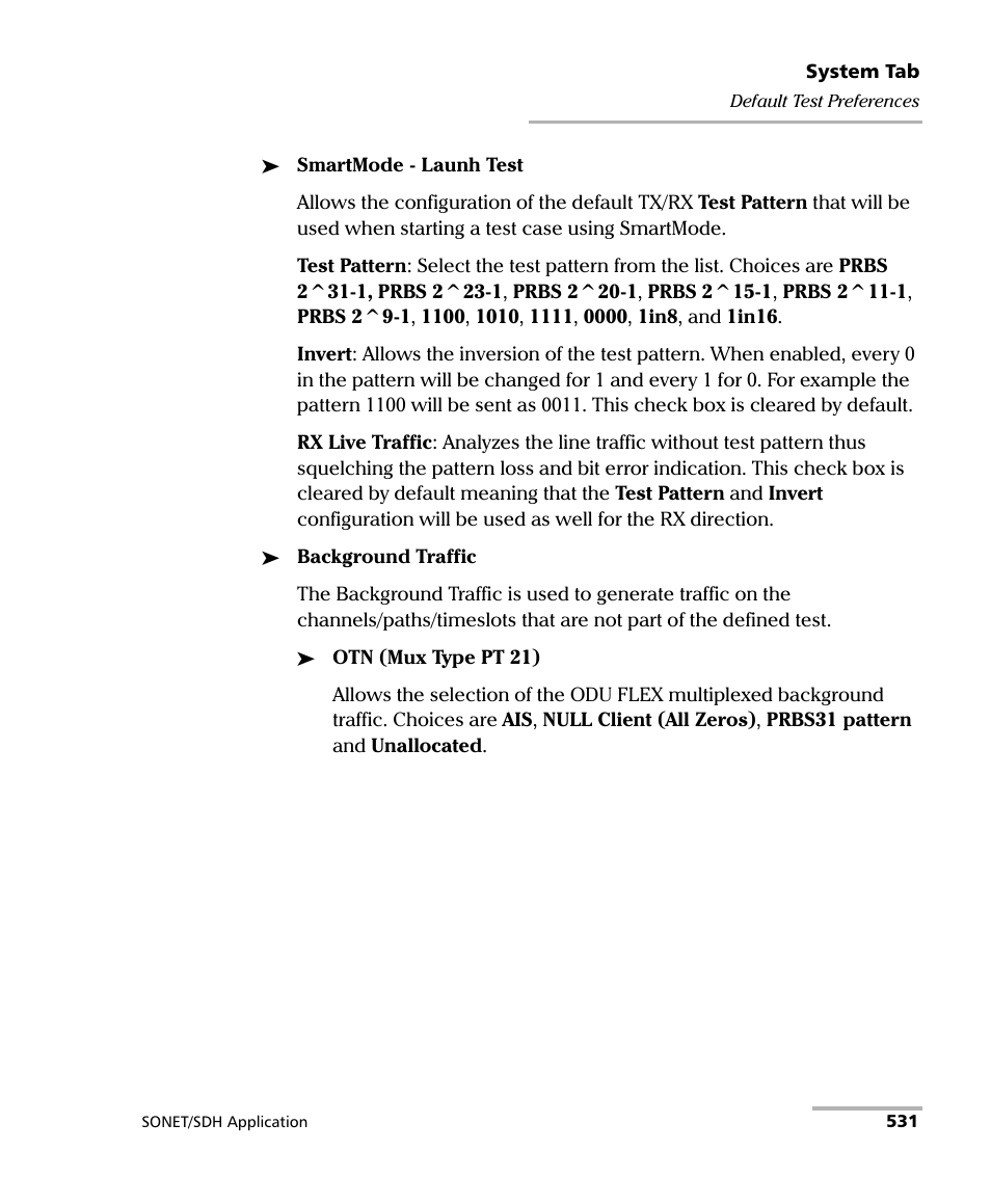 EXFO FTB-8100 Series Transport Blazer for FTB-500 User Manual | Page 545 / 719