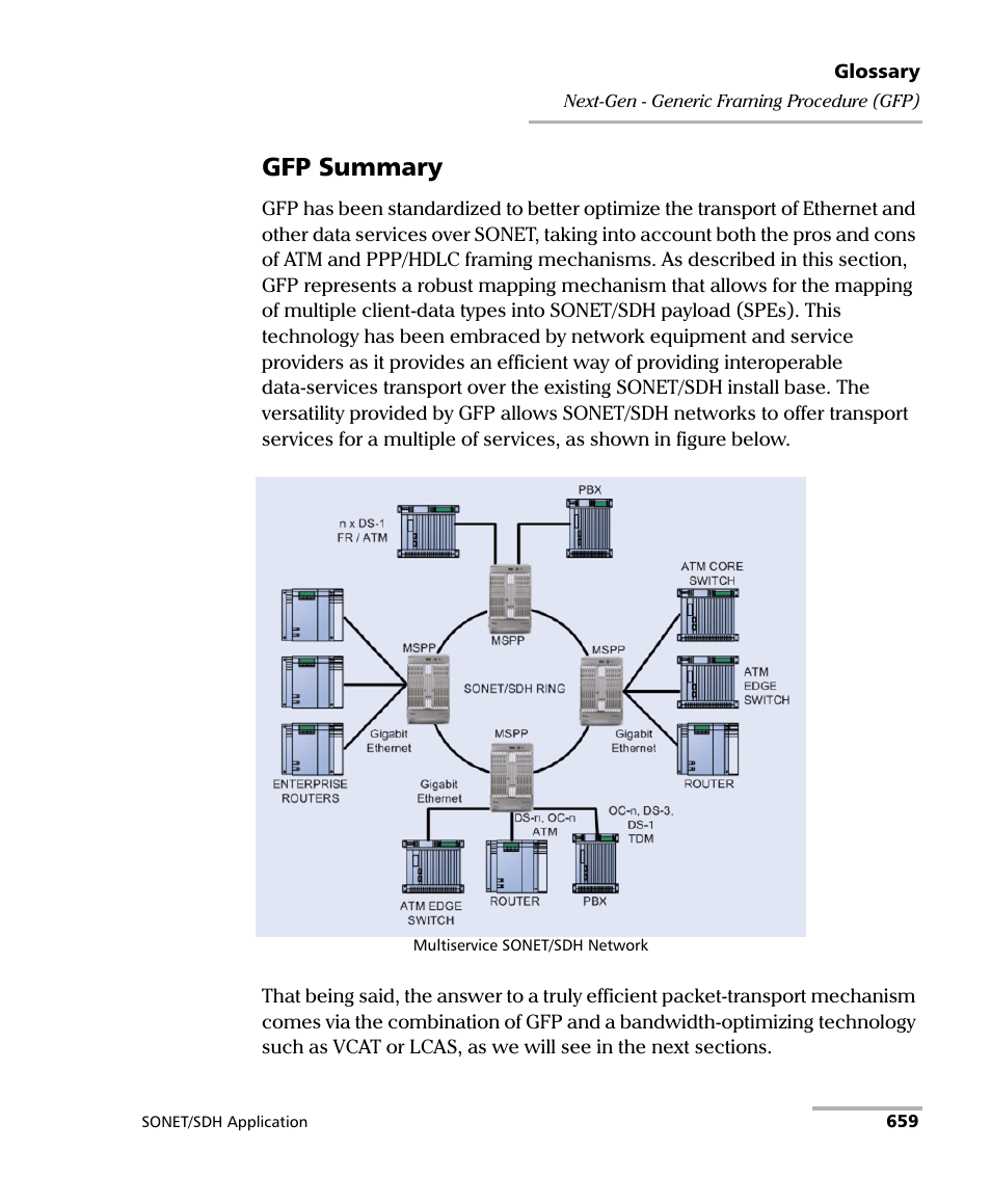 Gfp summary | EXFO FTB-8100 Series Transport Blazer for FTB-500 User Manual | Page 673 / 719